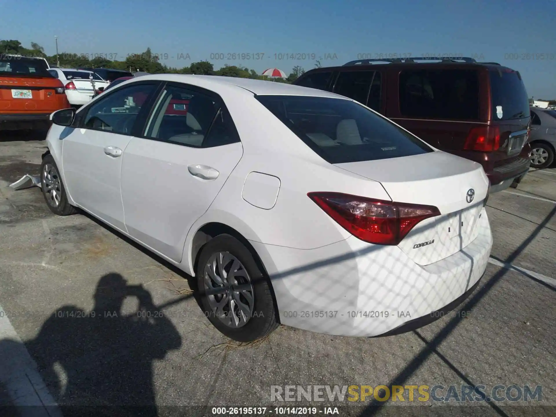 3 Photograph of a damaged car 2T1BURHEXKC152538 TOYOTA COROLLA 2019