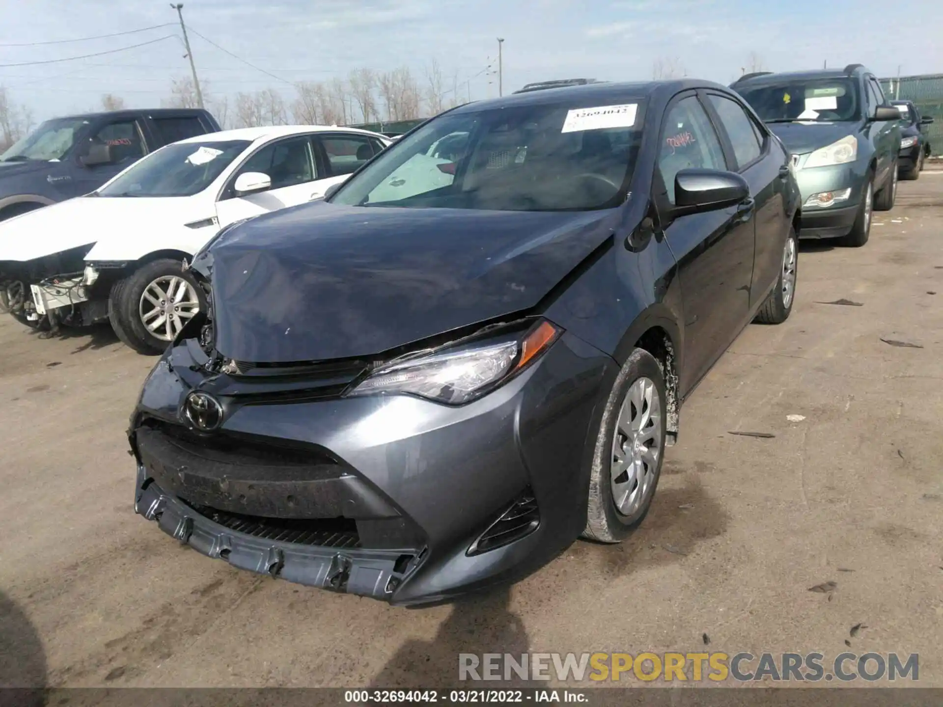 2 Photograph of a damaged car 2T1BURHEXKC152958 TOYOTA COROLLA 2019