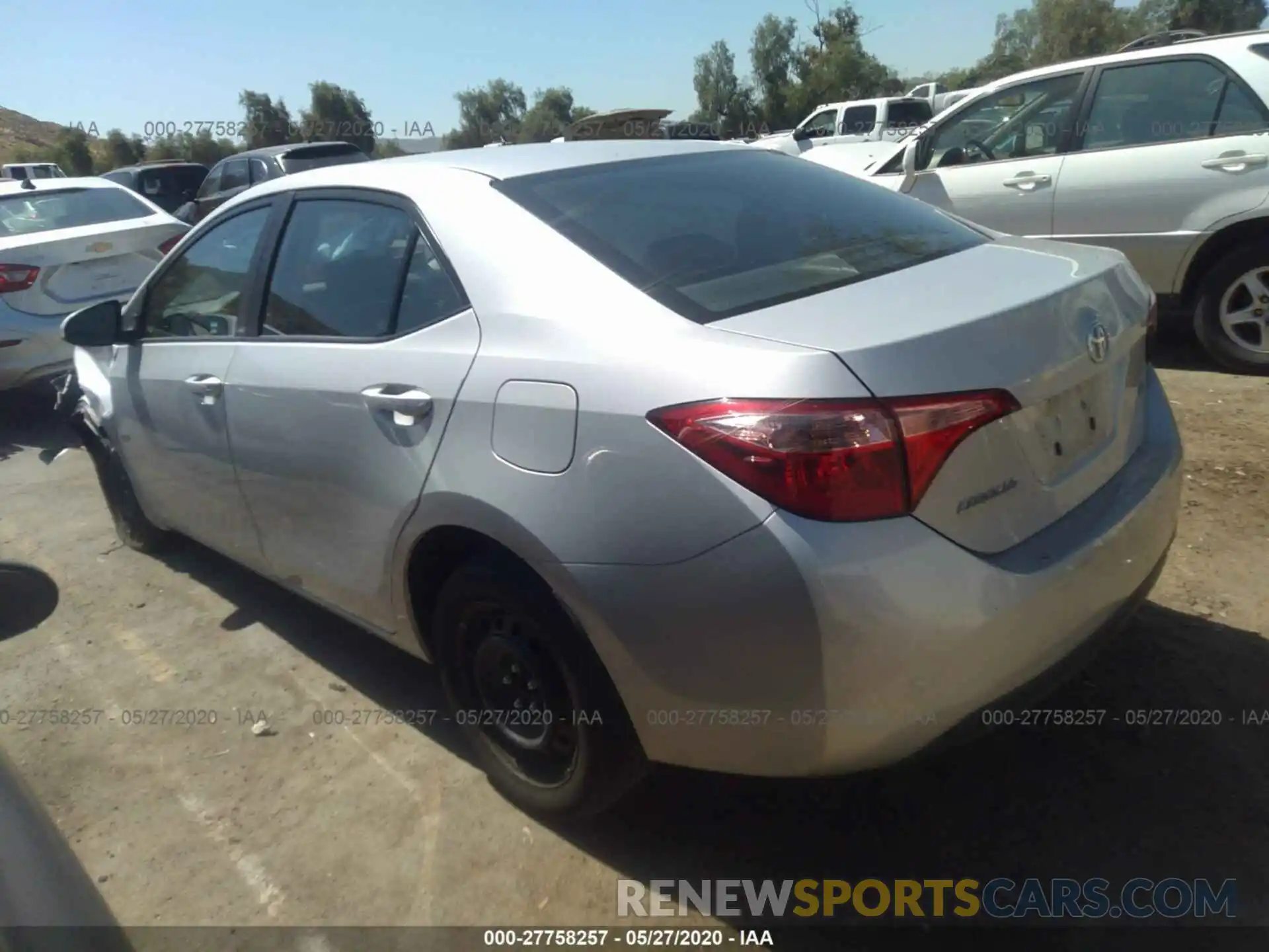 3 Photograph of a damaged car 2T1BURHEXKC153060 TOYOTA COROLLA 2019