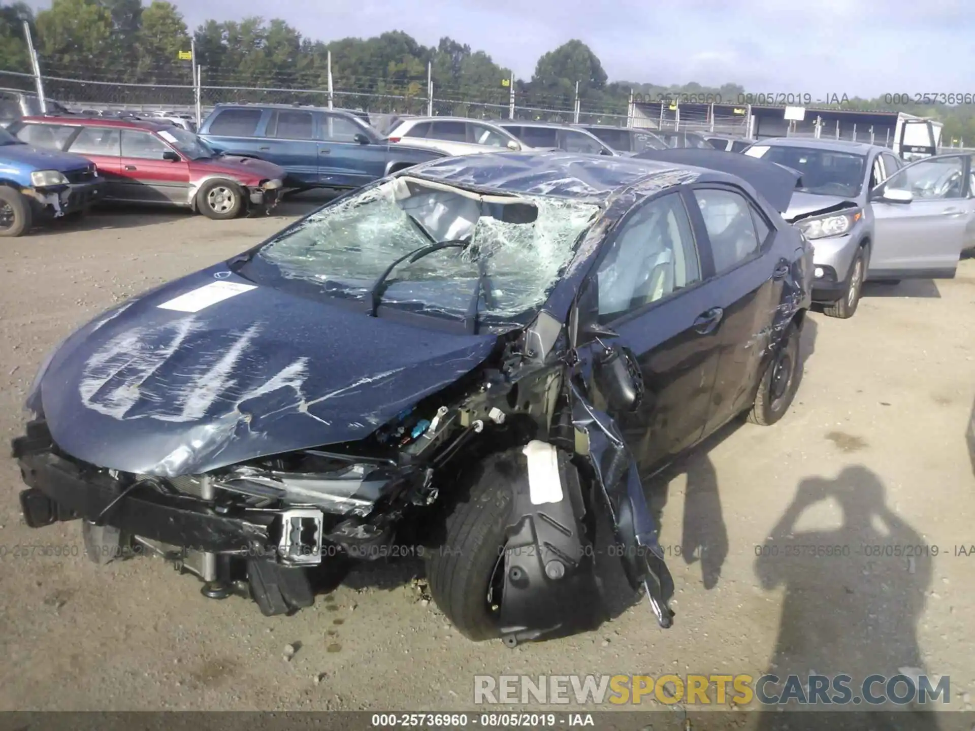 2 Photograph of a damaged car 2T1BURHEXKC153284 TOYOTA COROLLA 2019