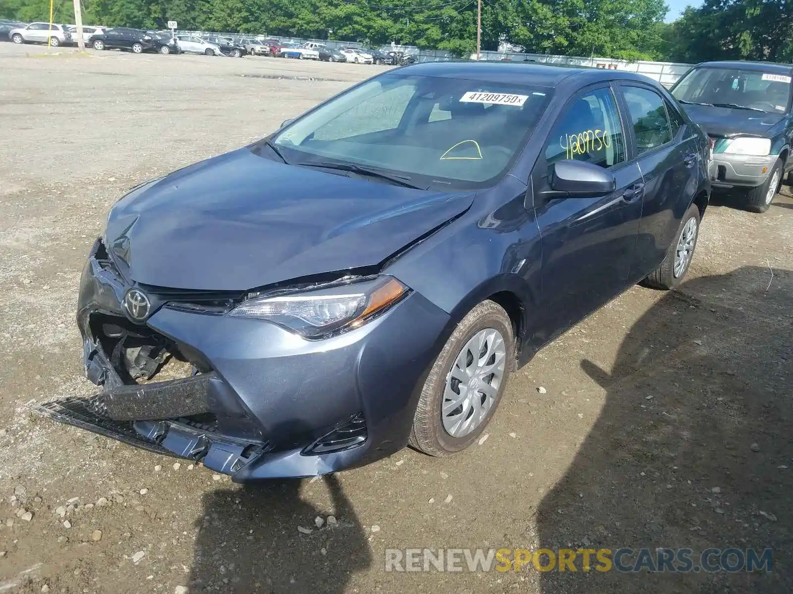 2 Photograph of a damaged car 2T1BURHEXKC153303 TOYOTA COROLLA 2019