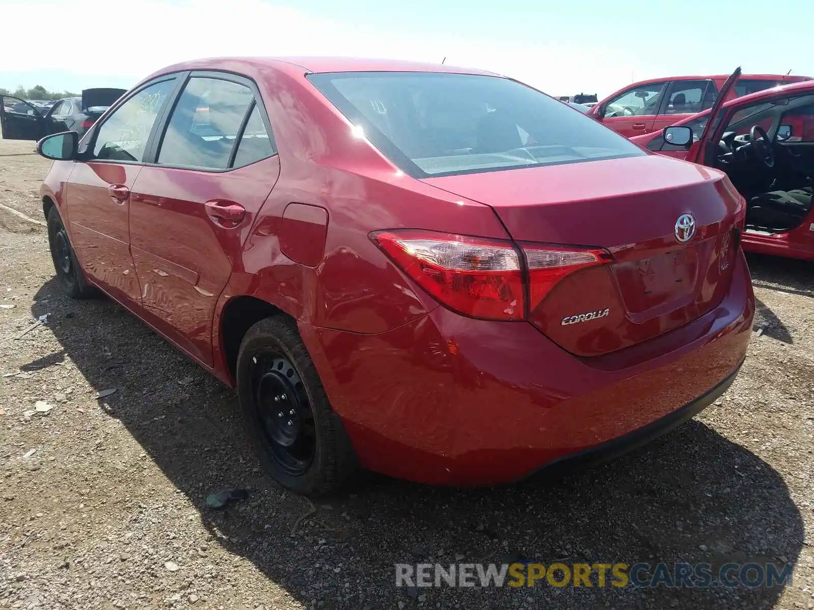 3 Photograph of a damaged car 2T1BURHEXKC153527 TOYOTA COROLLA 2019