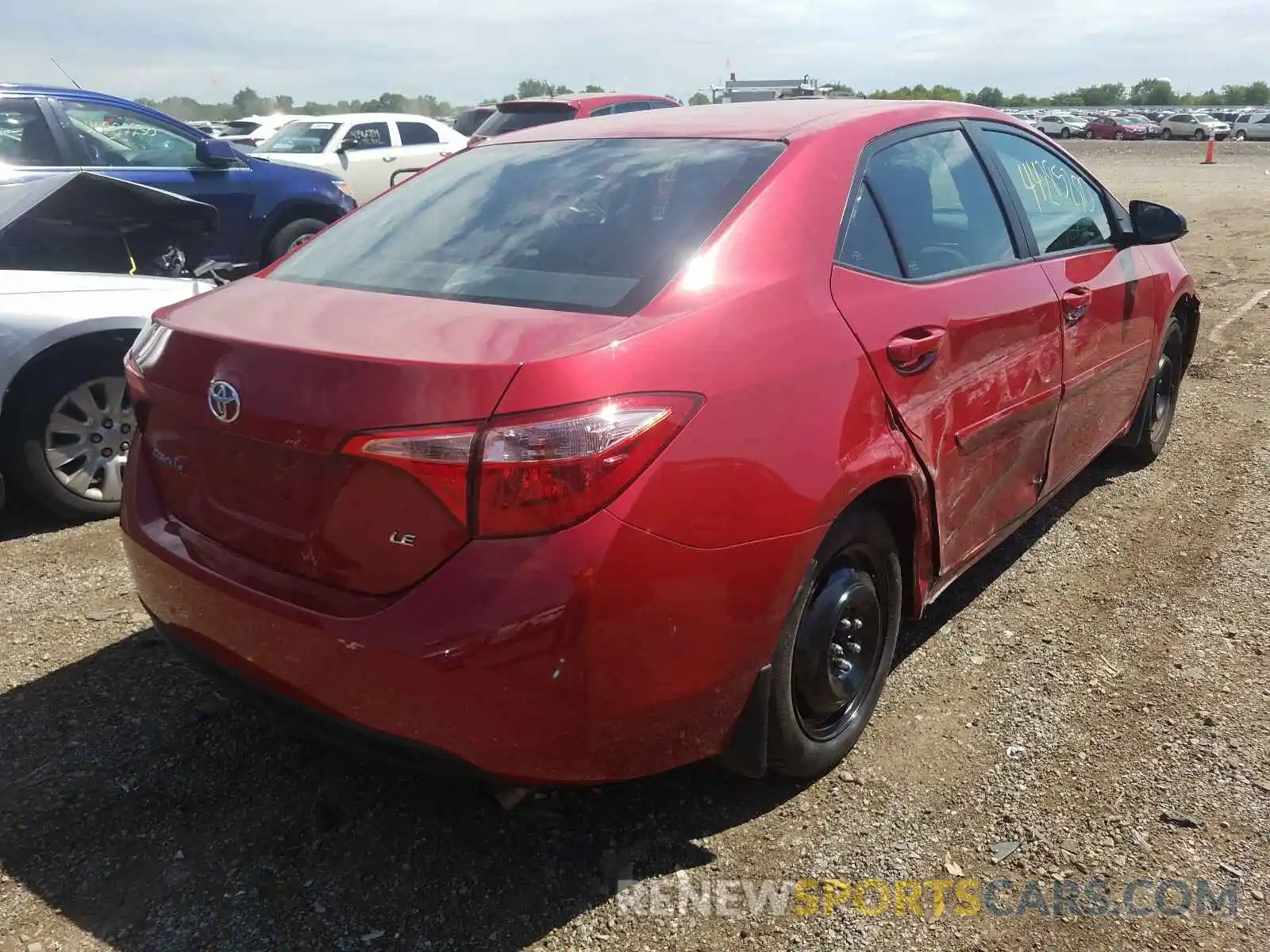 4 Photograph of a damaged car 2T1BURHEXKC153527 TOYOTA COROLLA 2019