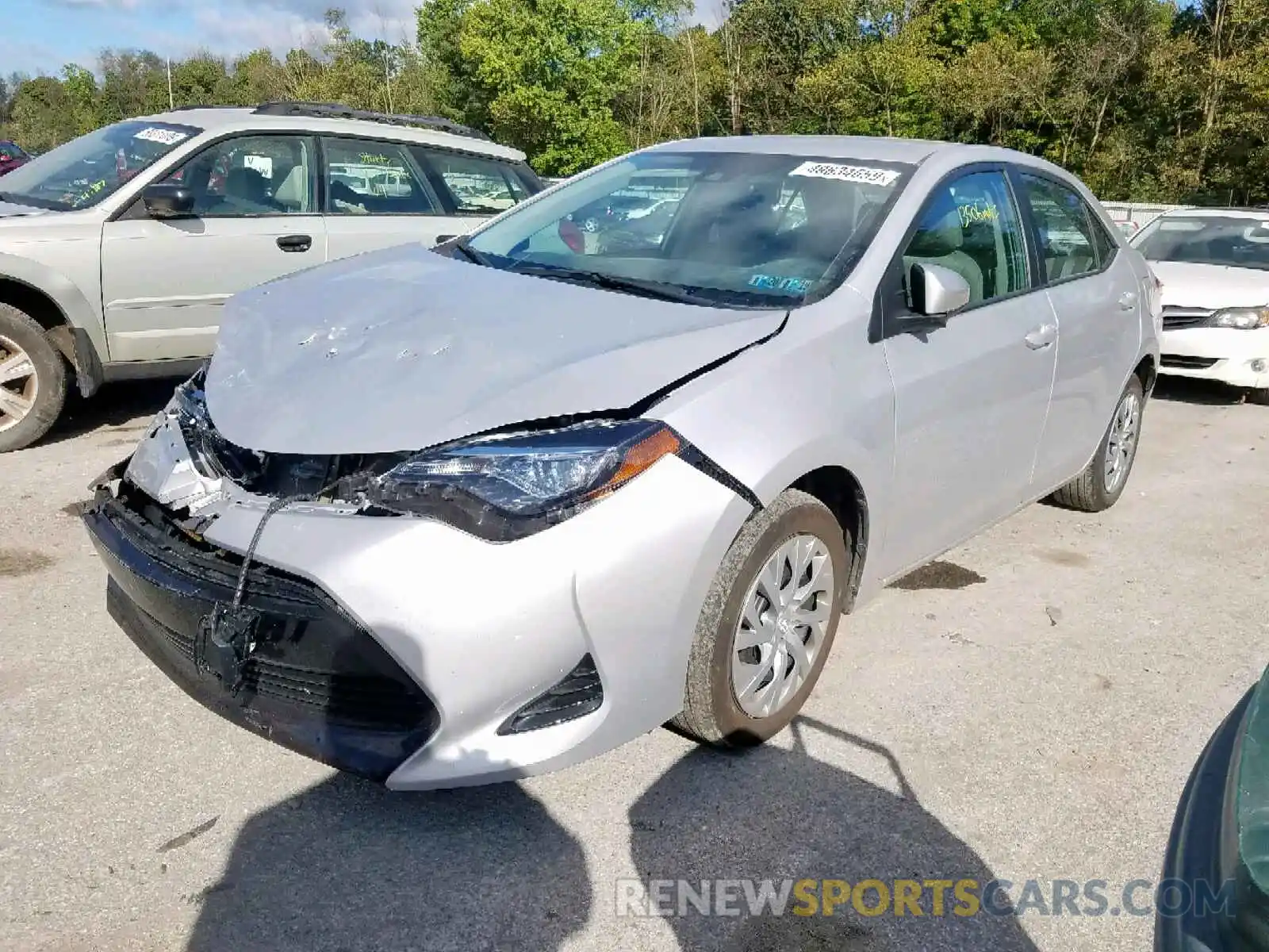 2 Photograph of a damaged car 2T1BURHEXKC153964 TOYOTA COROLLA 2019