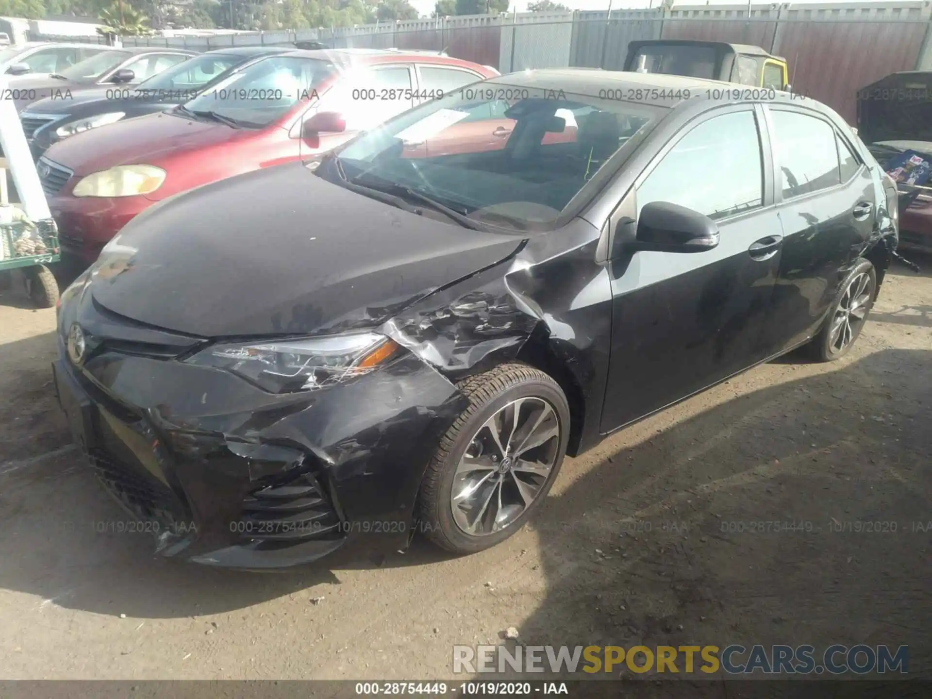 2 Photograph of a damaged car 2T1BURHEXKC153981 TOYOTA COROLLA 2019