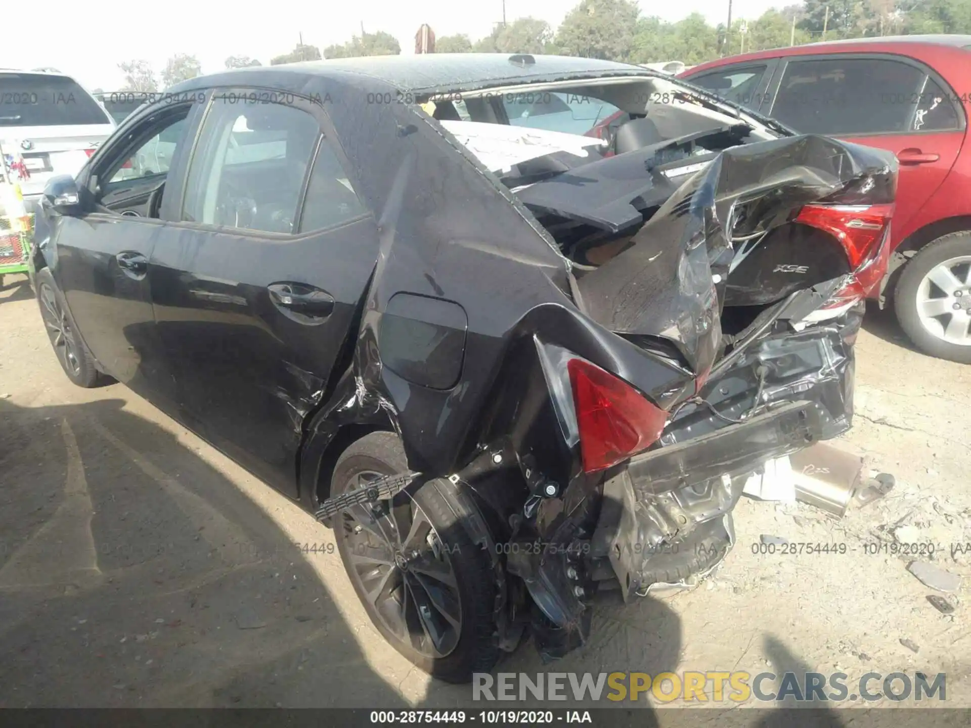 3 Photograph of a damaged car 2T1BURHEXKC153981 TOYOTA COROLLA 2019