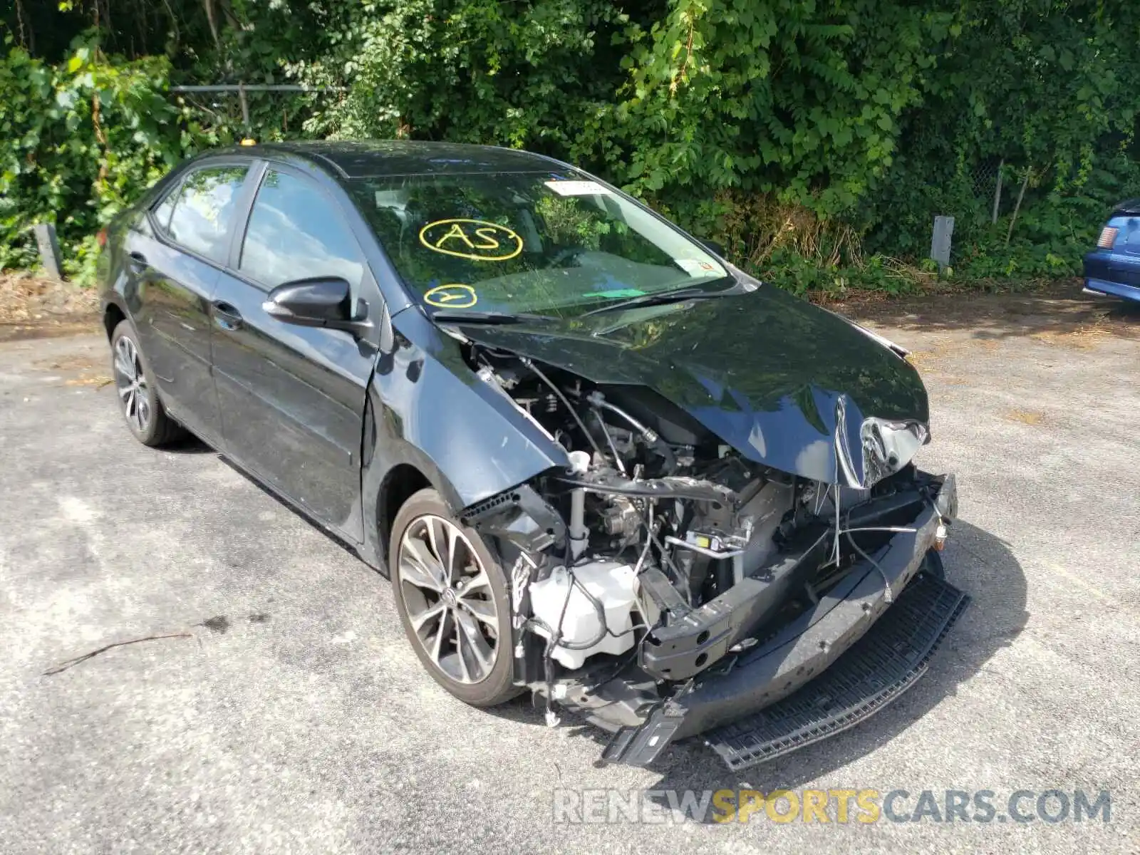 1 Photograph of a damaged car 2T1BURHEXKC154113 TOYOTA COROLLA 2019