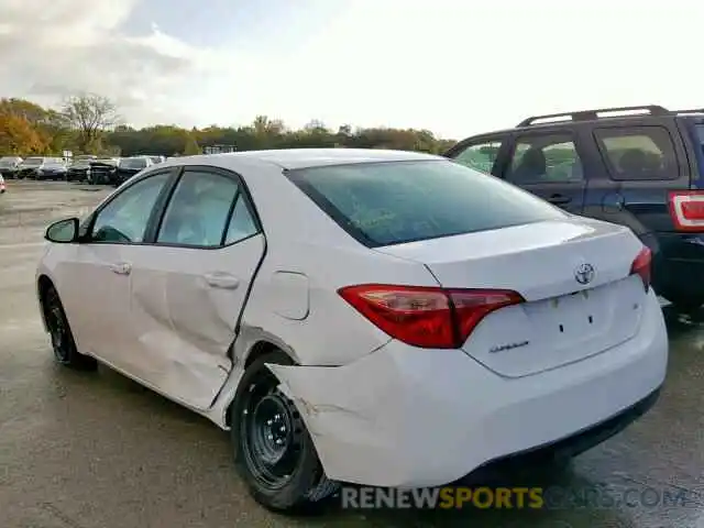 3 Photograph of a damaged car 2T1BURHEXKC154435 TOYOTA COROLLA 2019