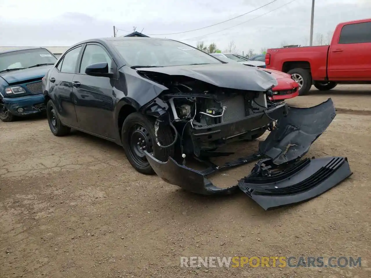 1 Photograph of a damaged car 2T1BURHEXKC156279 TOYOTA COROLLA 2019