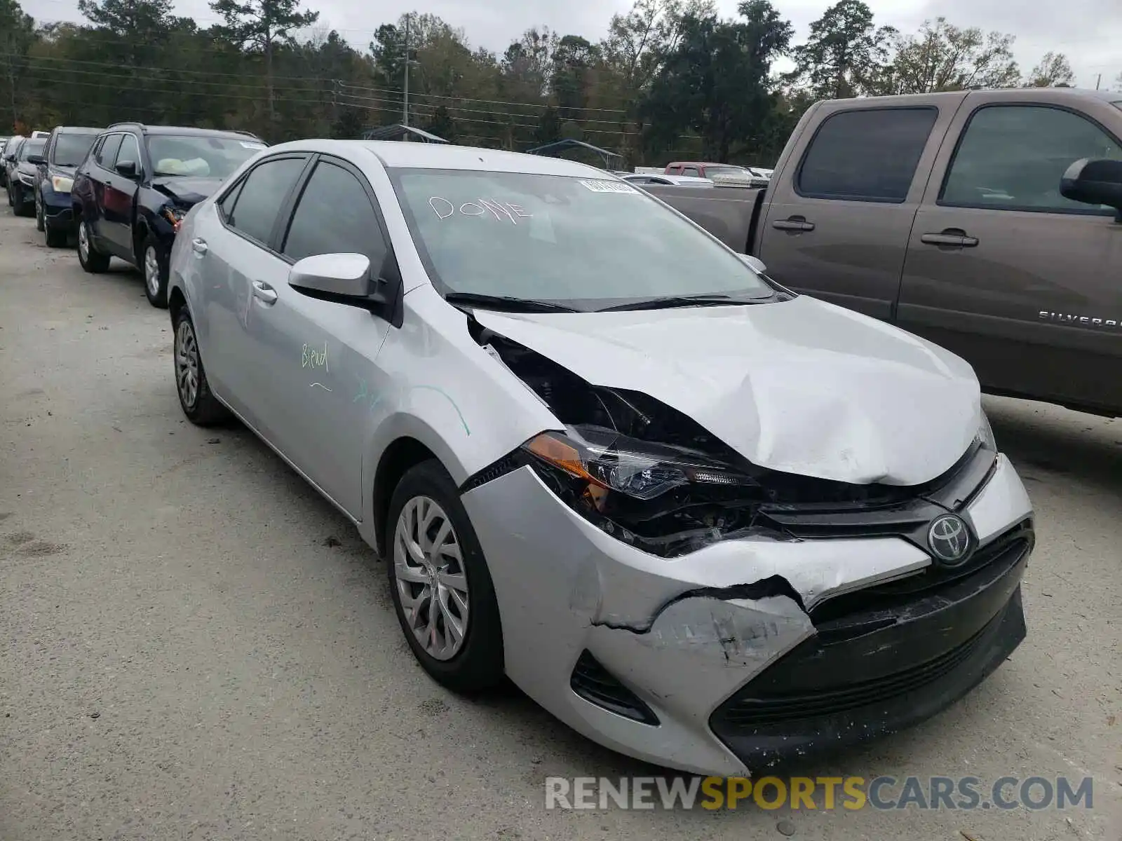 1 Photograph of a damaged car 2T1BURHEXKC157724 TOYOTA COROLLA 2019