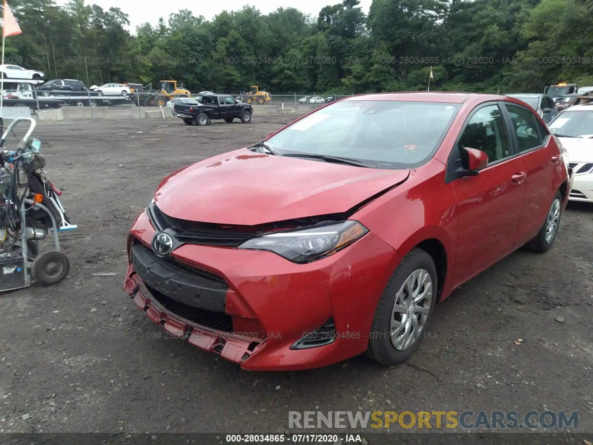 2 Photograph of a damaged car 2T1BURHEXKC158081 TOYOTA COROLLA 2019