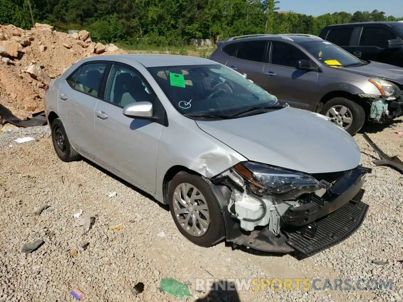 1 Photograph of a damaged car 2T1BURHEXKC158274 TOYOTA COROLLA 2019