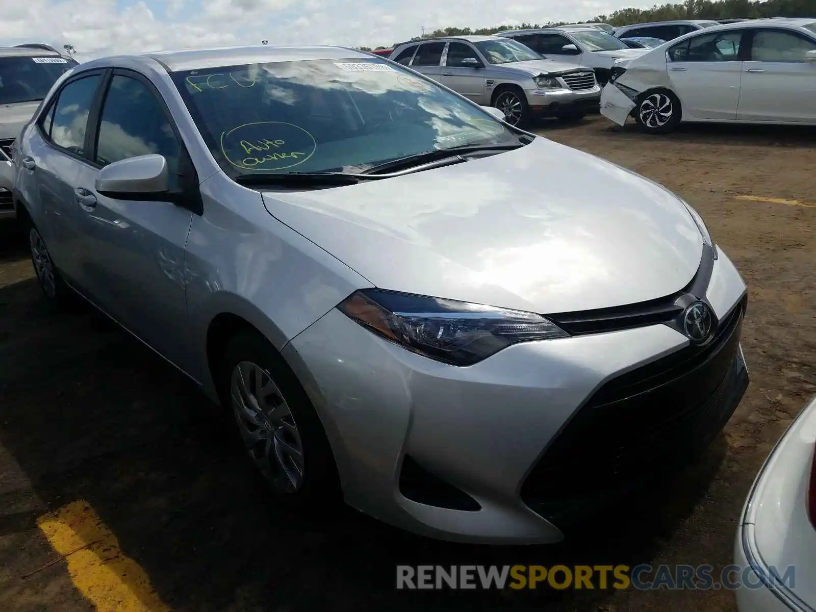 1 Photograph of a damaged car 2T1BURHEXKC158498 TOYOTA COROLLA 2019