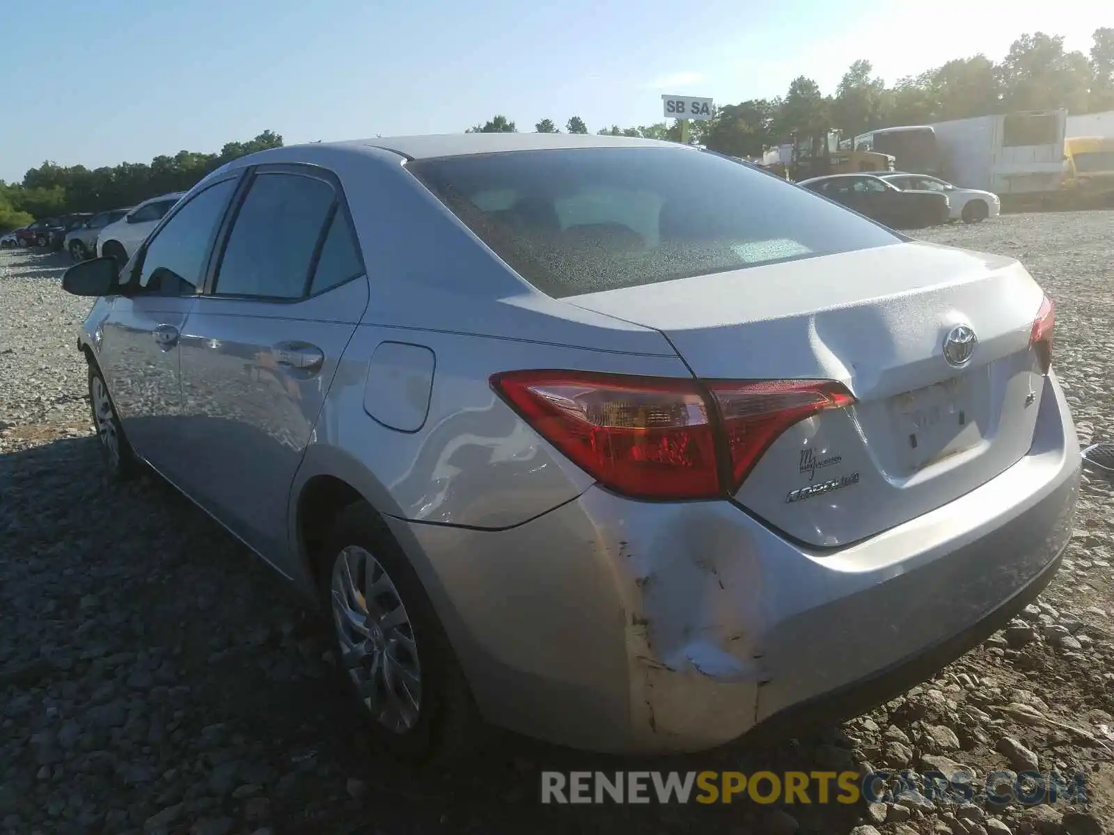 3 Photograph of a damaged car 2T1BURHEXKC159280 TOYOTA COROLLA 2019