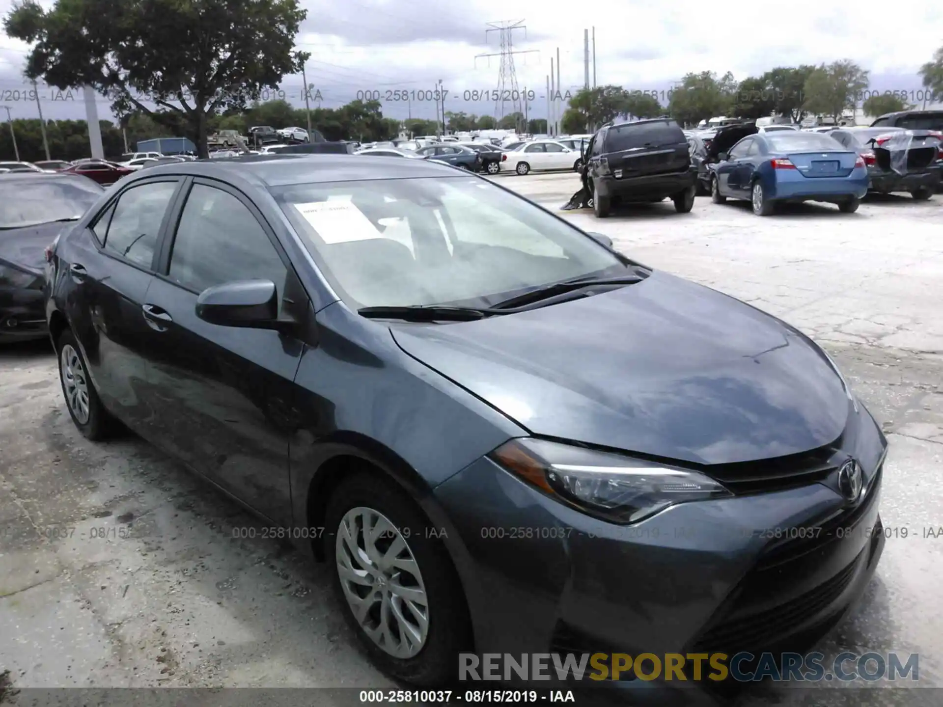 1 Photograph of a damaged car 2T1BURHEXKC160087 TOYOTA COROLLA 2019