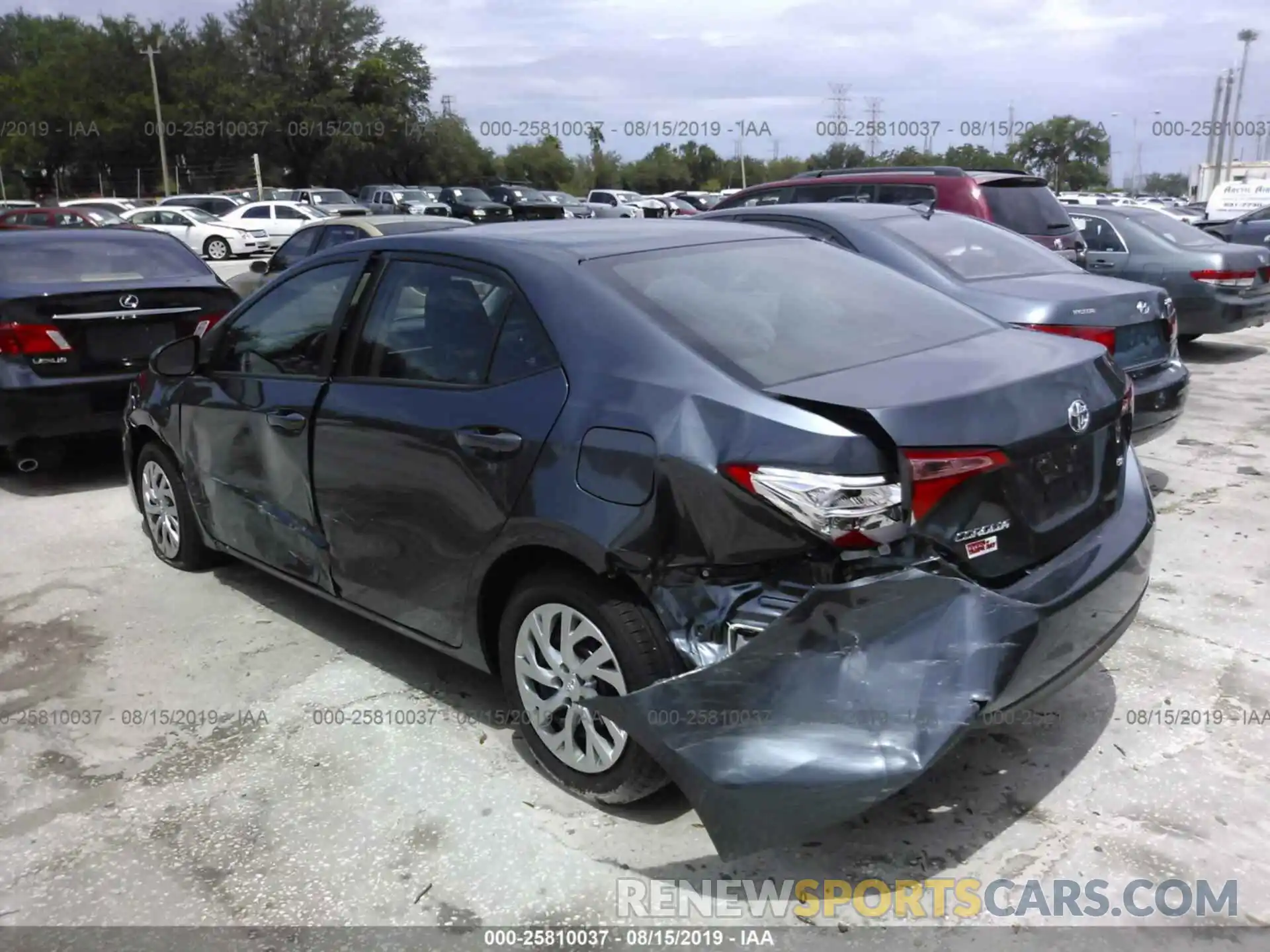 3 Photograph of a damaged car 2T1BURHEXKC160087 TOYOTA COROLLA 2019