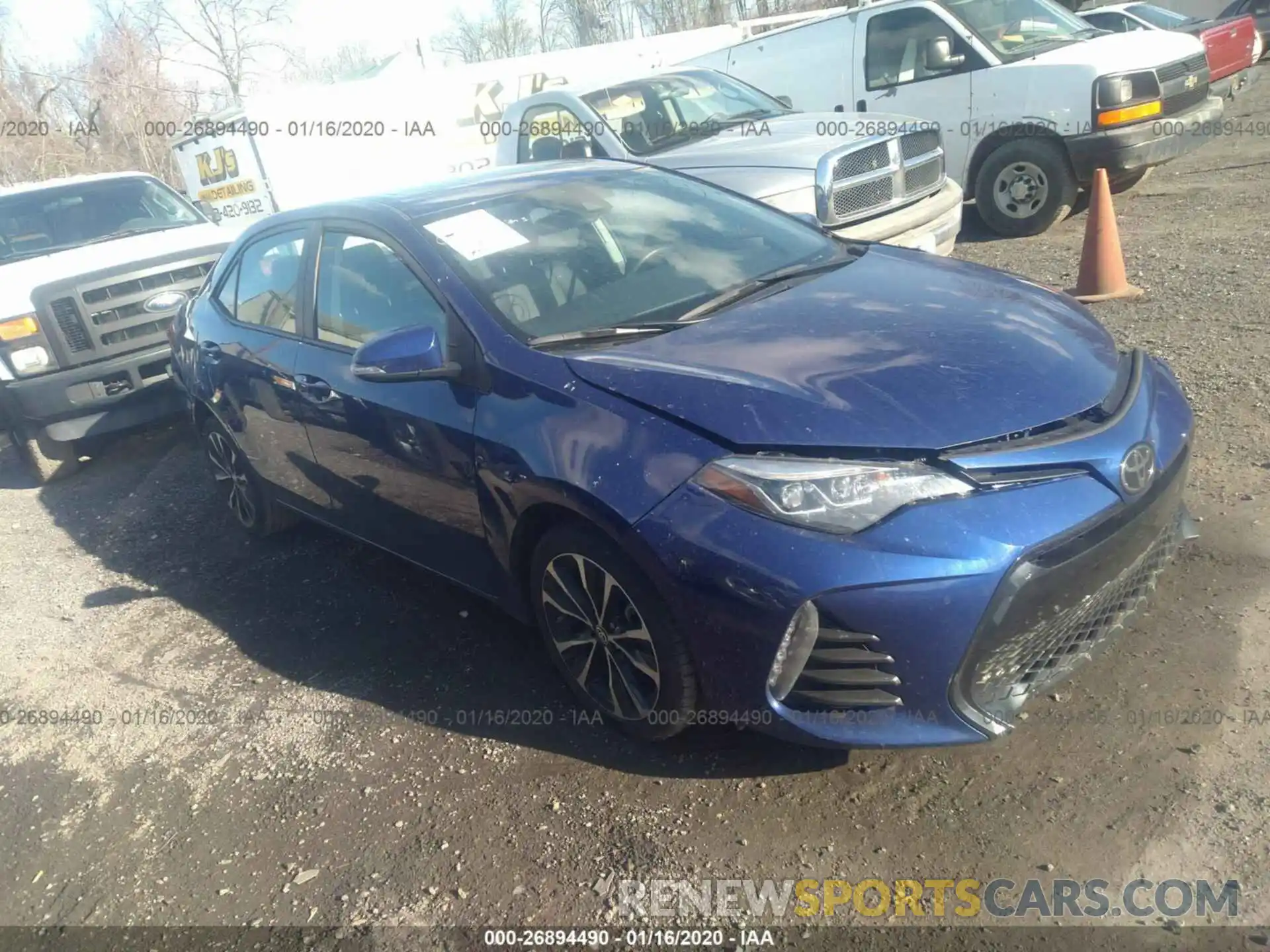 1 Photograph of a damaged car 2T1BURHEXKC160218 TOYOTA COROLLA 2019