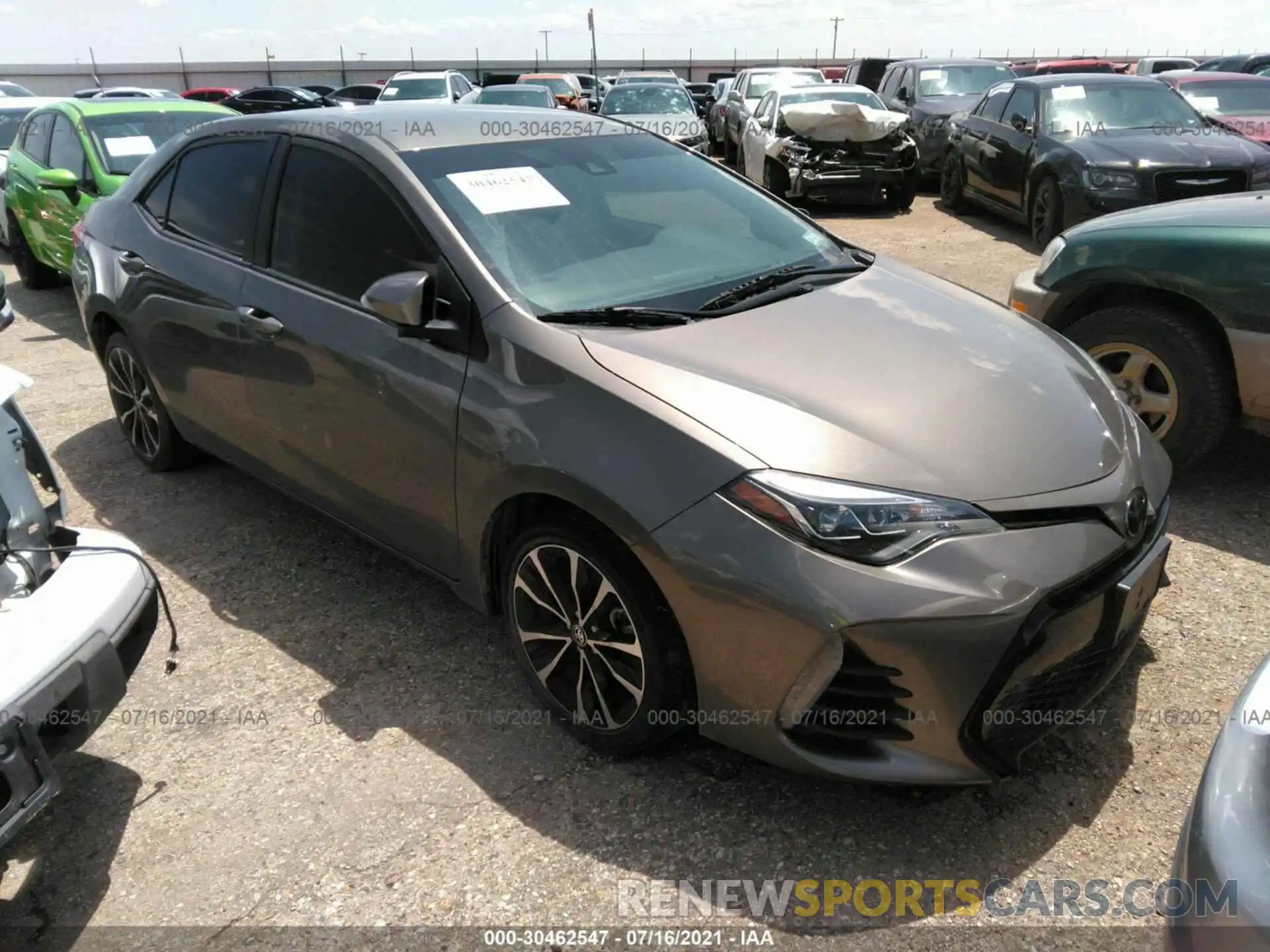 1 Photograph of a damaged car 2T1BURHEXKC161675 TOYOTA COROLLA 2019