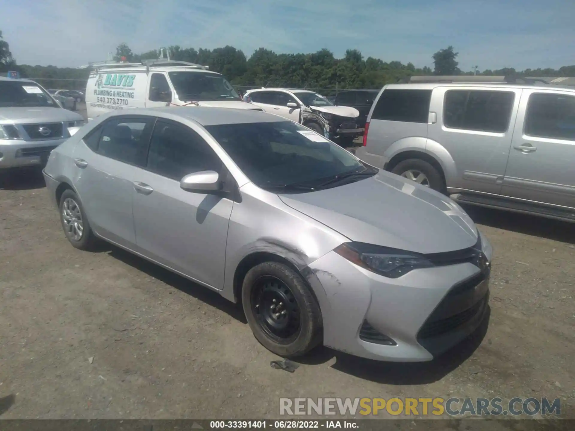 1 Photograph of a damaged car 2T1BURHEXKC161949 TOYOTA COROLLA 2019