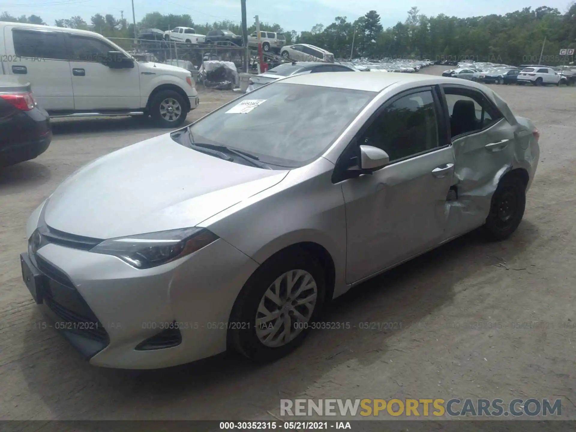 2 Photograph of a damaged car 2T1BURHEXKC162051 TOYOTA COROLLA 2019