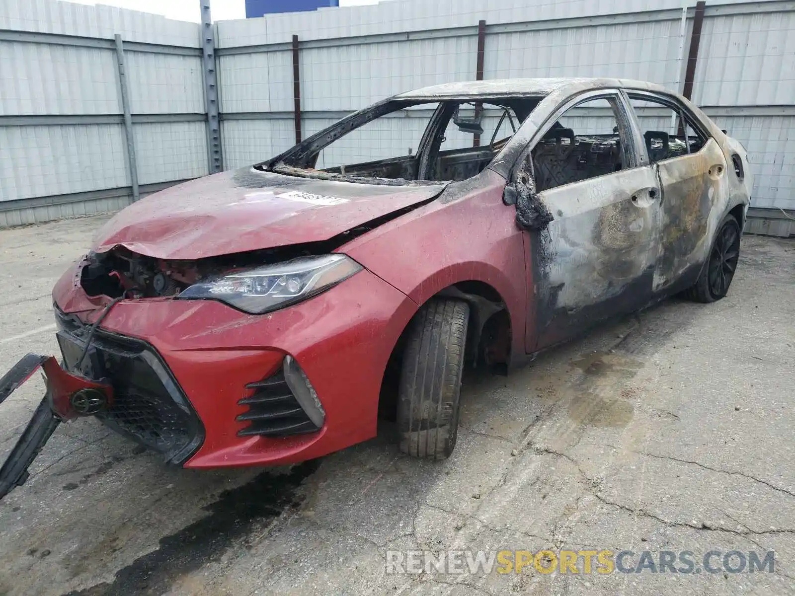 2 Photograph of a damaged car 2T1BURHEXKC162308 TOYOTA COROLLA 2019