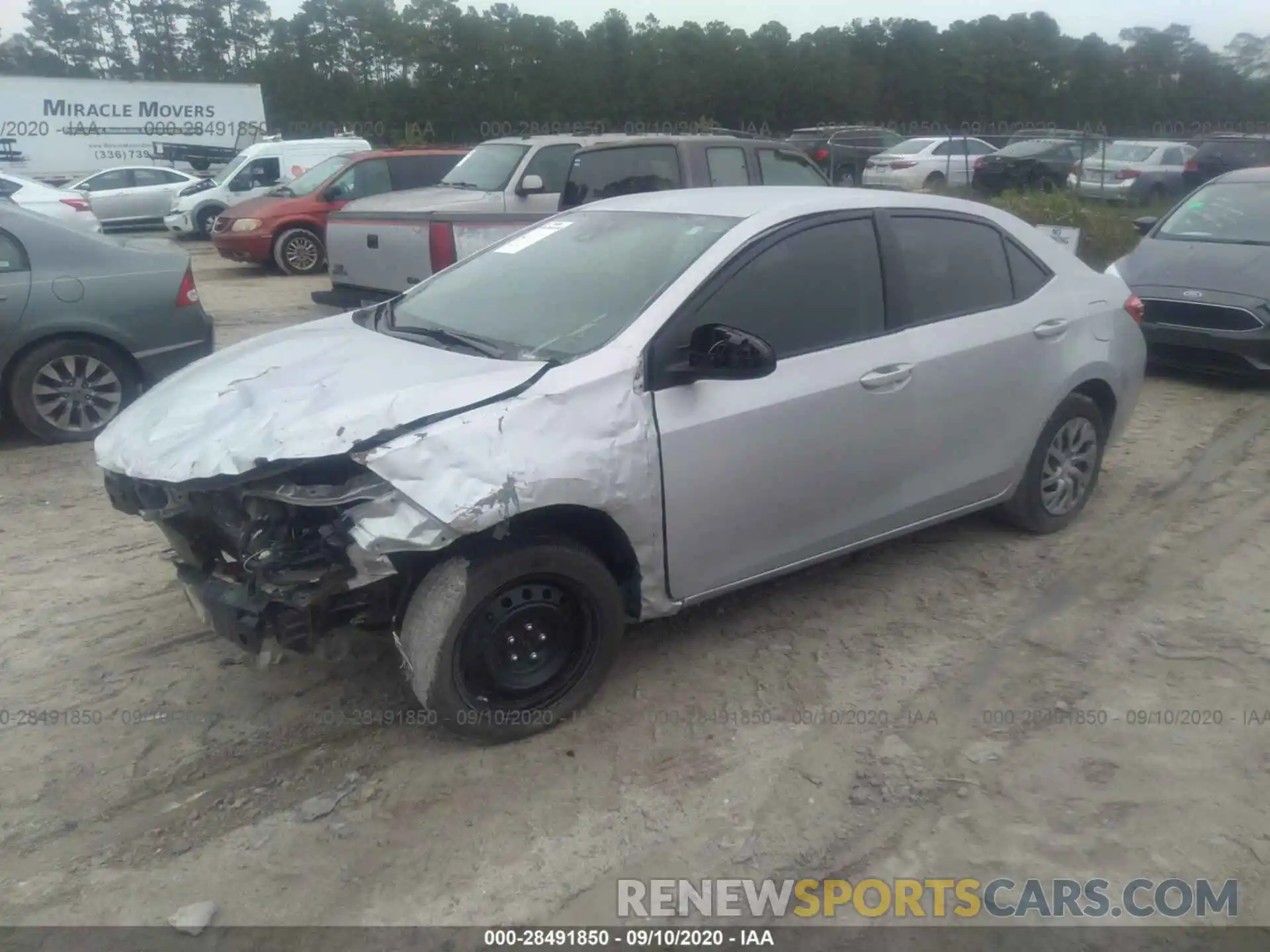 2 Photograph of a damaged car 2T1BURHEXKC162356 TOYOTA COROLLA 2019