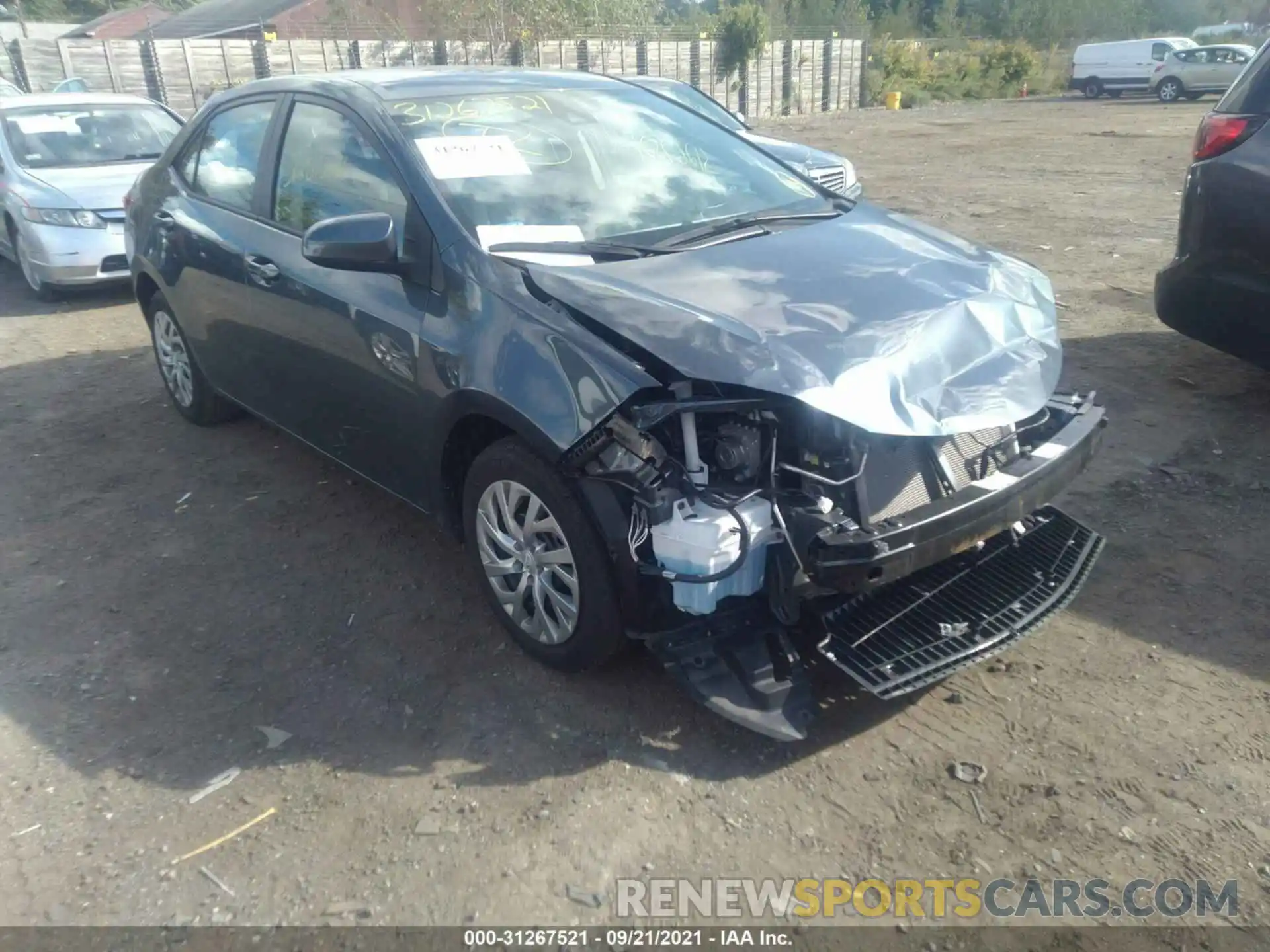 1 Photograph of a damaged car 2T1BURHEXKC162826 TOYOTA COROLLA 2019