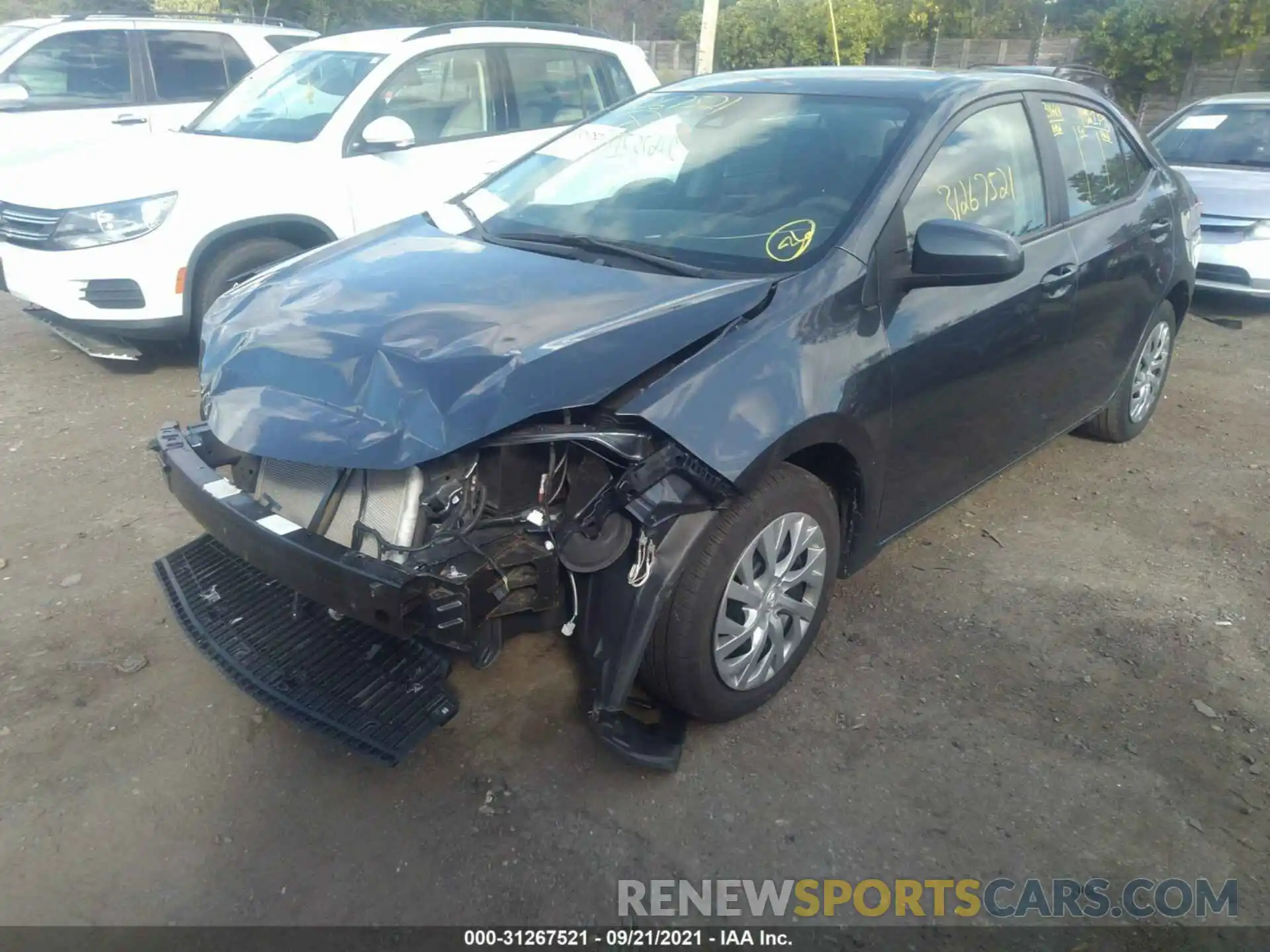 2 Photograph of a damaged car 2T1BURHEXKC162826 TOYOTA COROLLA 2019