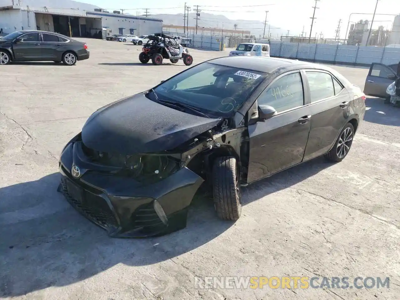 2 Photograph of a damaged car 2T1BURHEXKC163071 TOYOTA COROLLA 2019