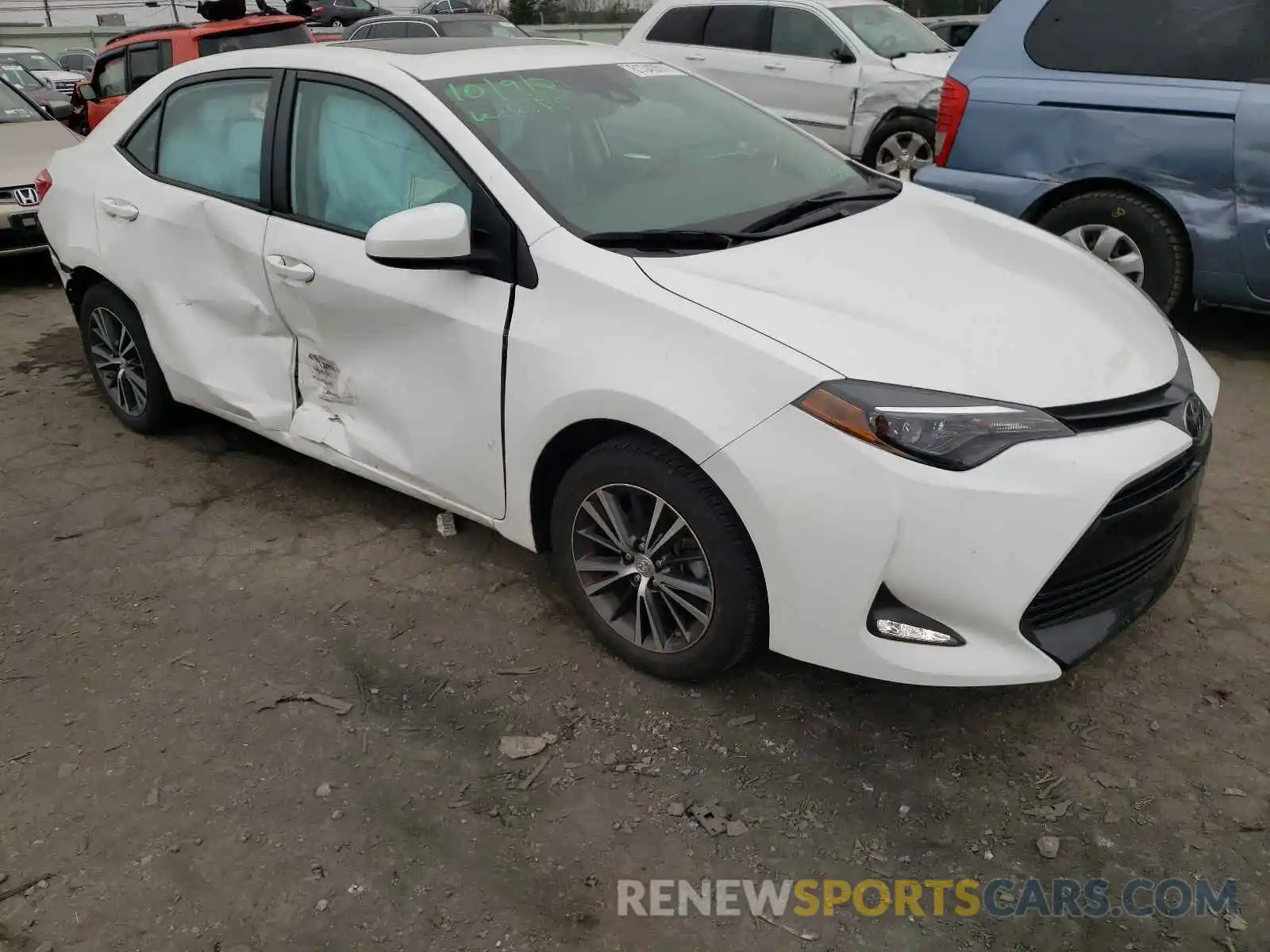 1 Photograph of a damaged car 2T1BURHEXKC163541 TOYOTA COROLLA 2019