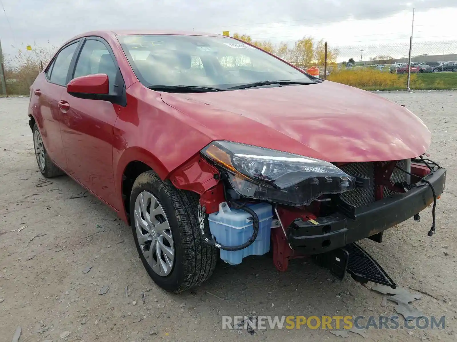 1 Photograph of a damaged car 2T1BURHEXKC163989 TOYOTA COROLLA 2019