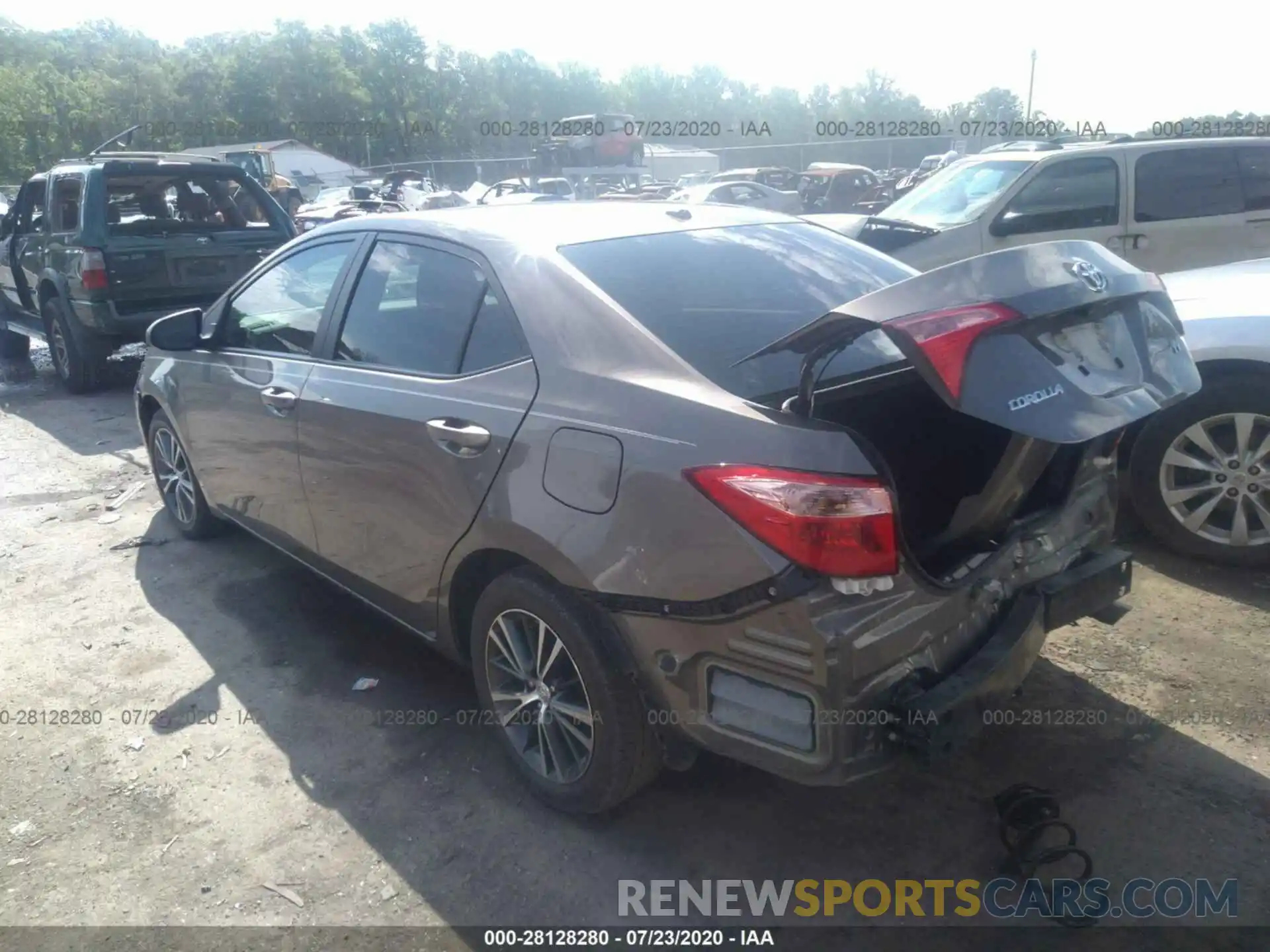 3 Photograph of a damaged car 2T1BURHEXKC164415 TOYOTA COROLLA 2019