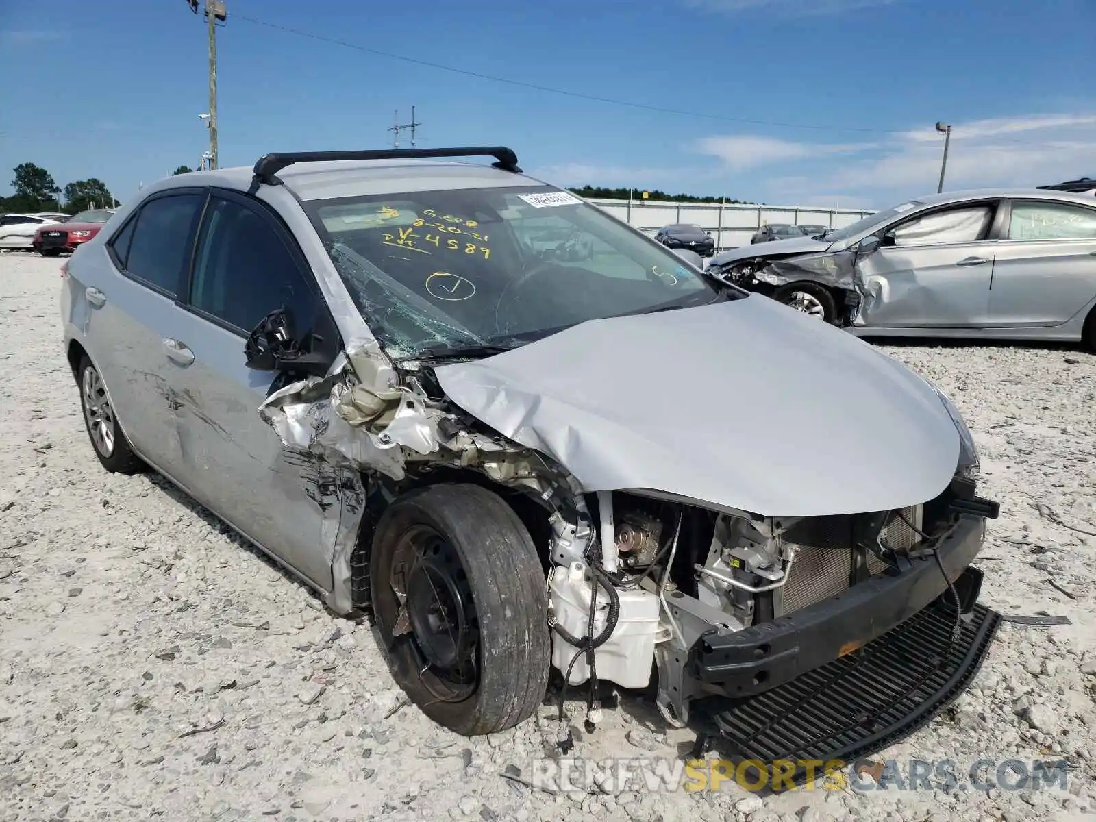 1 Photograph of a damaged car 2T1BURHEXKC164589 TOYOTA COROLLA 2019