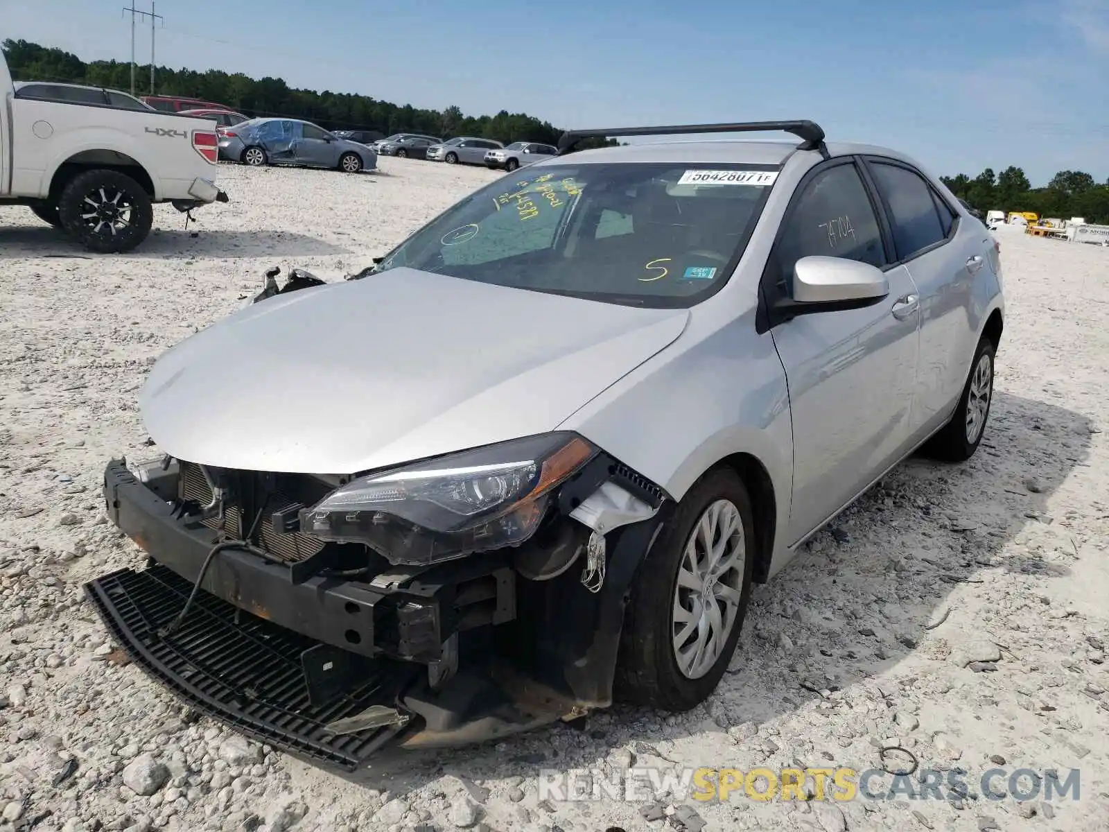 2 Photograph of a damaged car 2T1BURHEXKC164589 TOYOTA COROLLA 2019