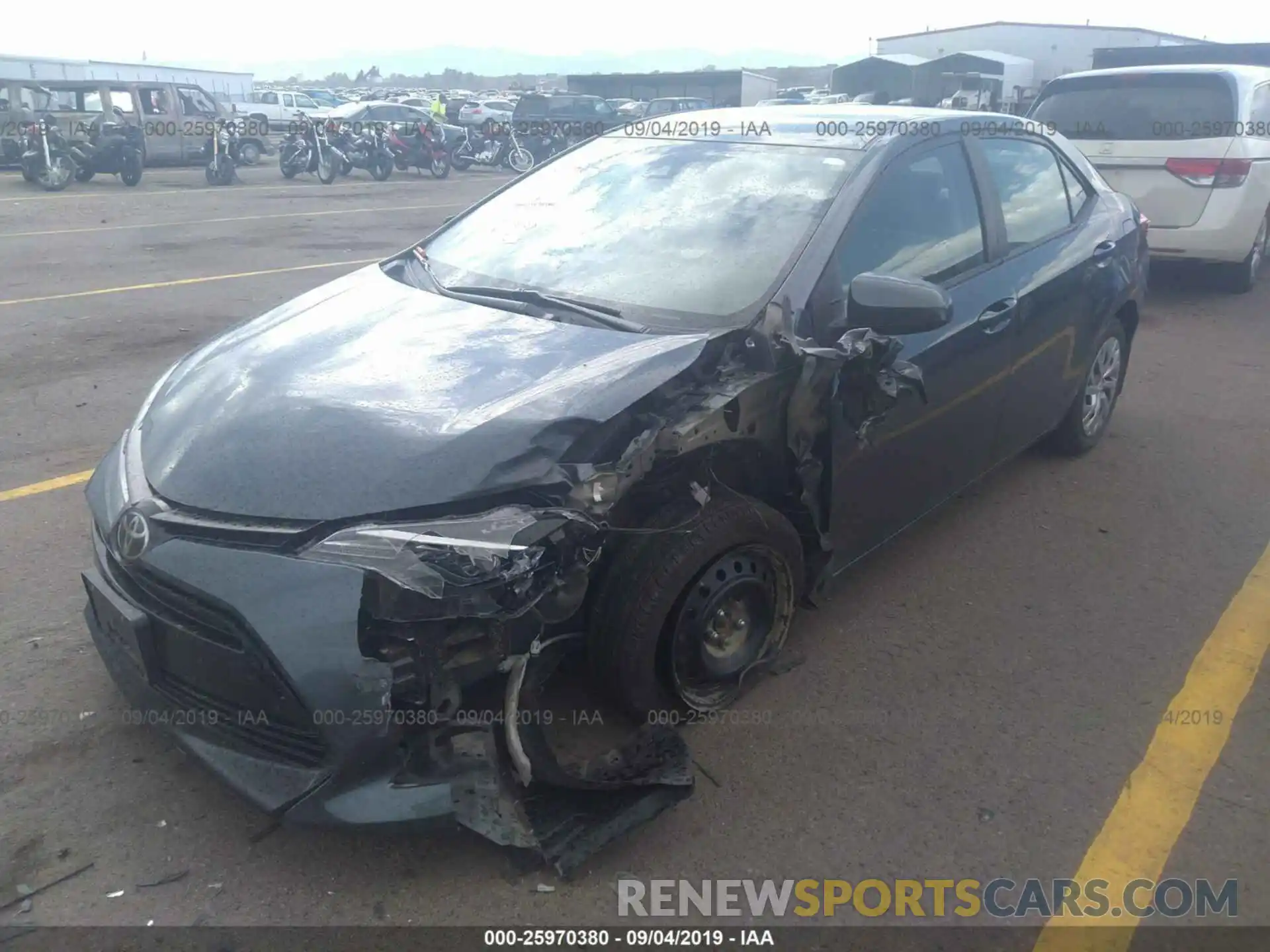 2 Photograph of a damaged car 2T1BURHEXKC164852 TOYOTA COROLLA 2019