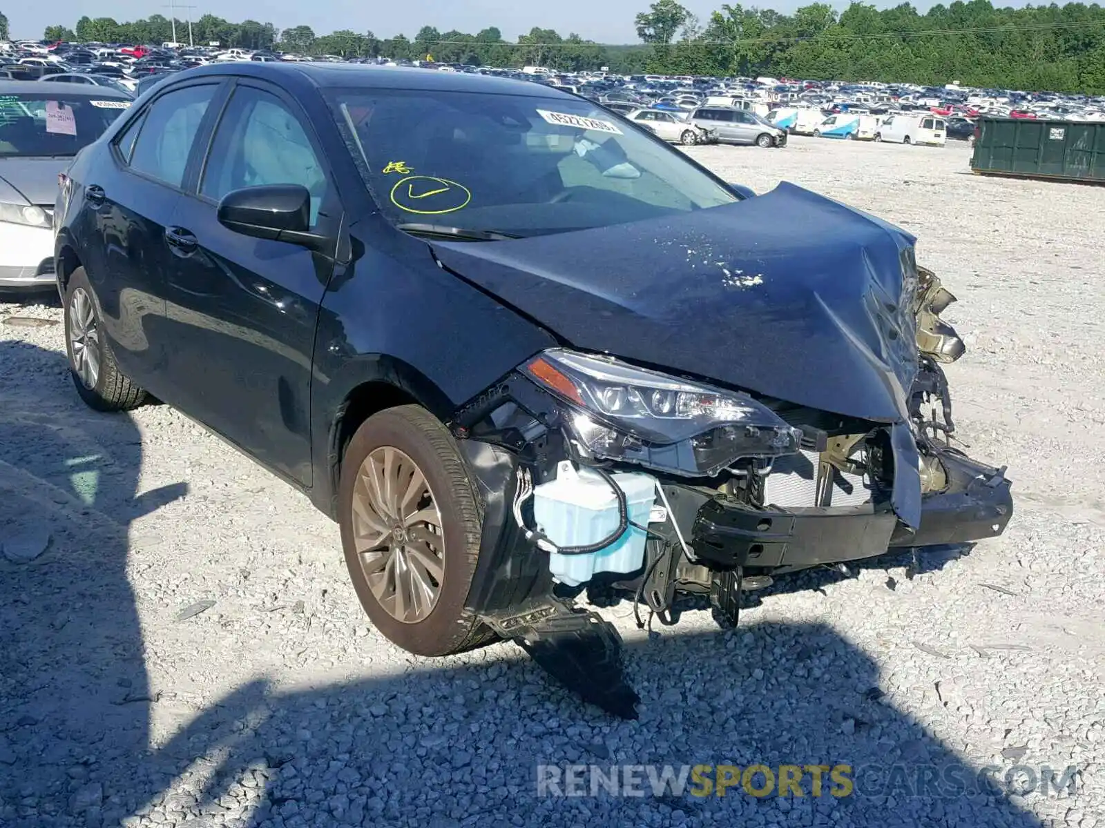 1 Photograph of a damaged car 2T1BURHEXKC164947 TOYOTA COROLLA 2019