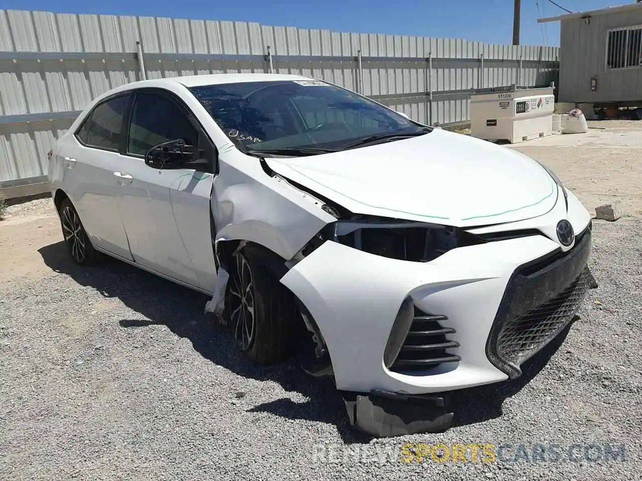 1 Photograph of a damaged car 2T1BURHEXKC165032 TOYOTA COROLLA 2019