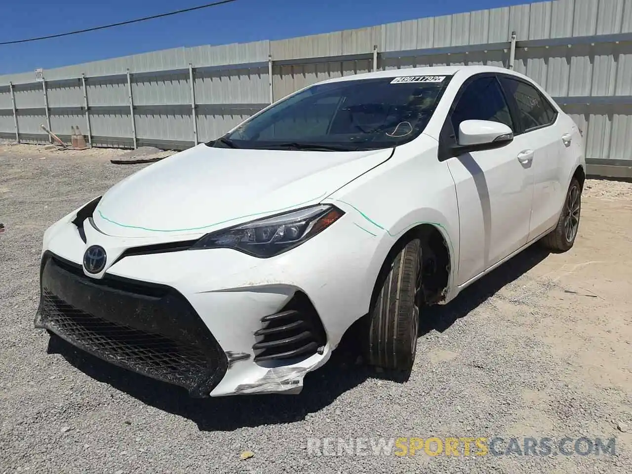 2 Photograph of a damaged car 2T1BURHEXKC165032 TOYOTA COROLLA 2019