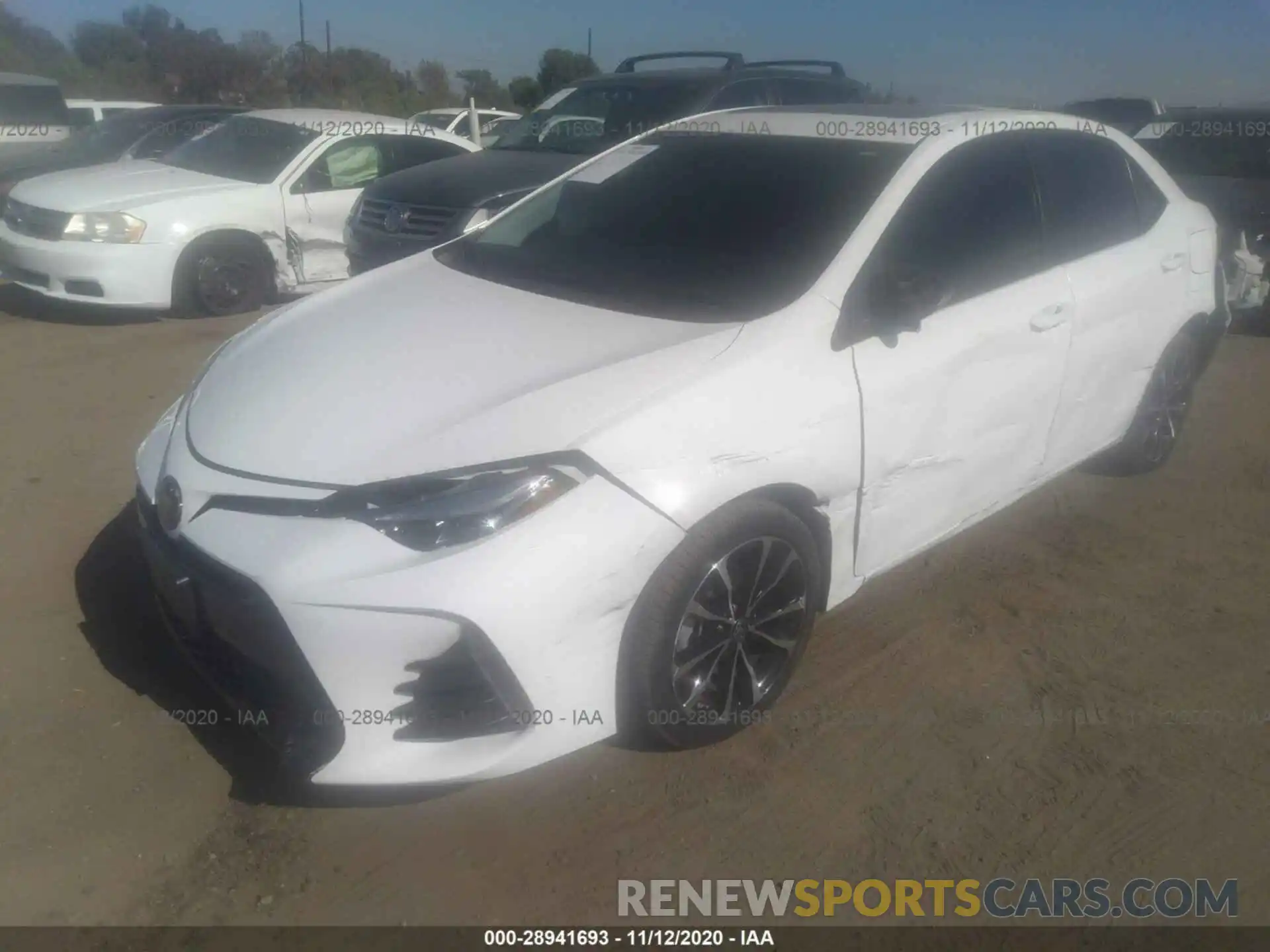 2 Photograph of a damaged car 2T1BURHEXKC165192 TOYOTA COROLLA 2019