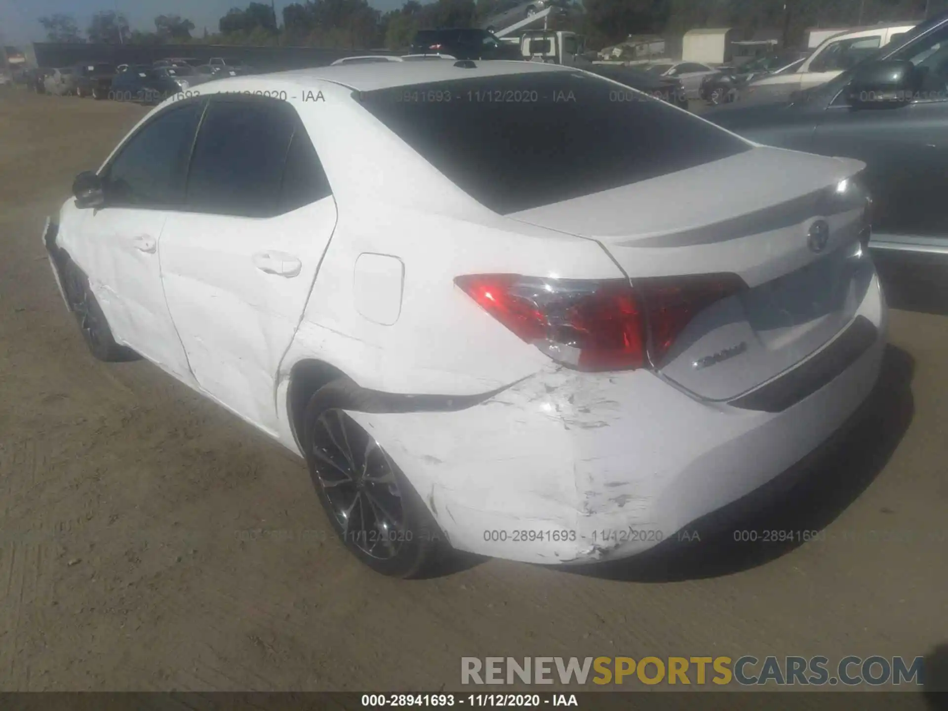 3 Photograph of a damaged car 2T1BURHEXKC165192 TOYOTA COROLLA 2019