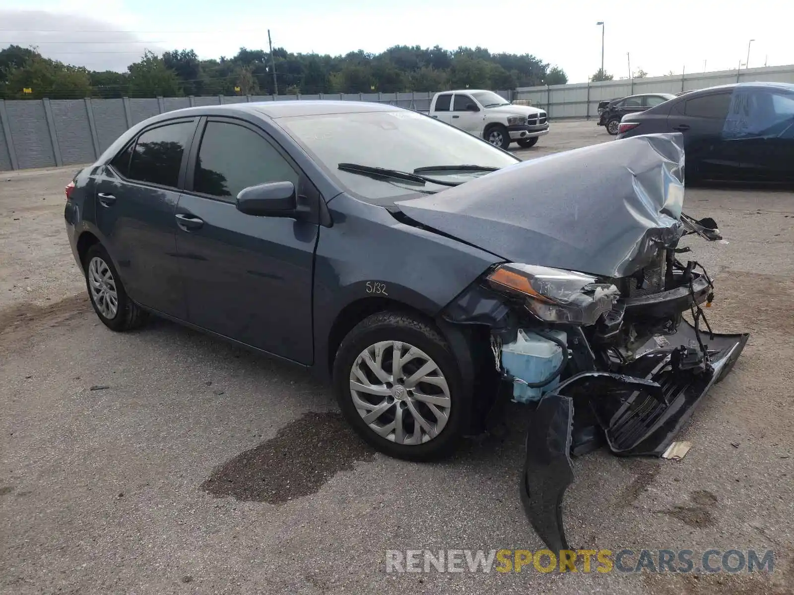 1 Photograph of a damaged car 2T1BURHEXKC165628 TOYOTA COROLLA 2019