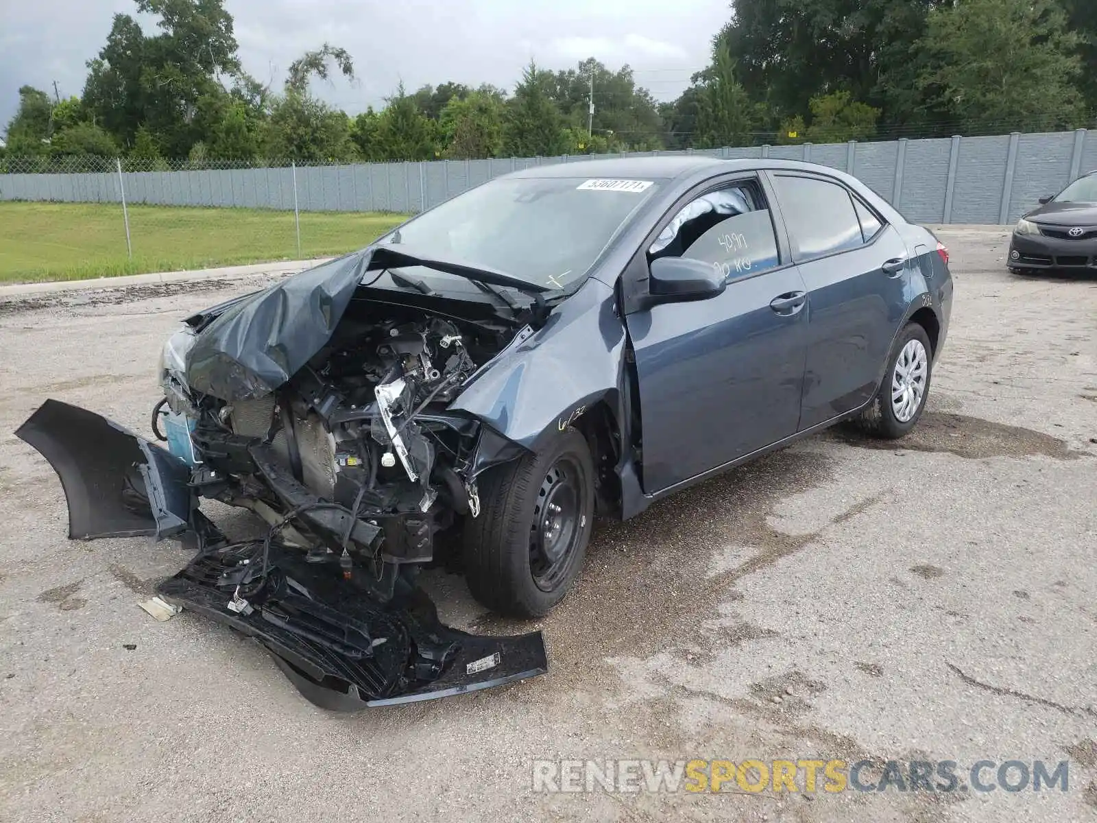 2 Photograph of a damaged car 2T1BURHEXKC165628 TOYOTA COROLLA 2019