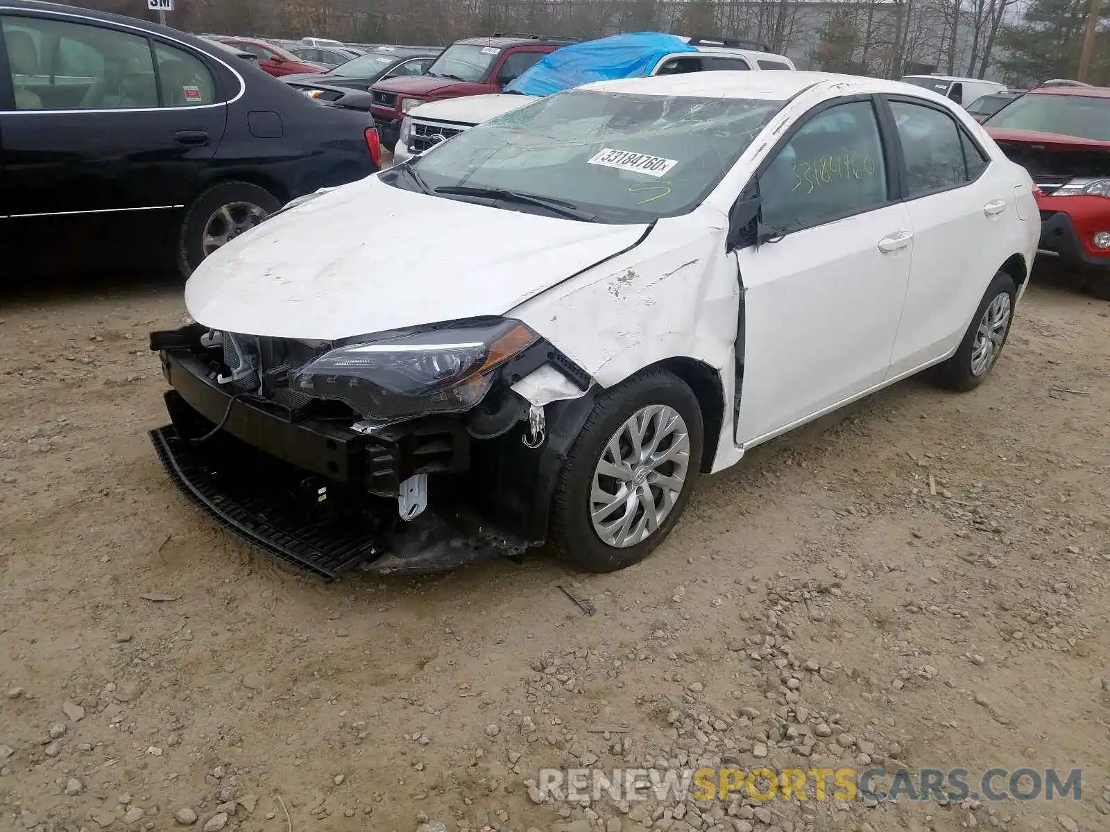 2 Photograph of a damaged car 2T1BURHEXKC165919 TOYOTA COROLLA 2019