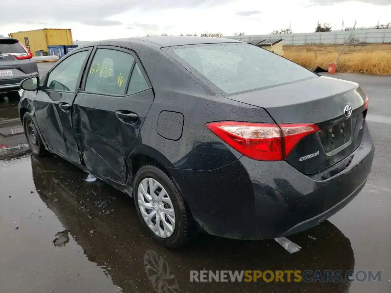 3 Photograph of a damaged car 2T1BURHEXKC166309 TOYOTA COROLLA 2019