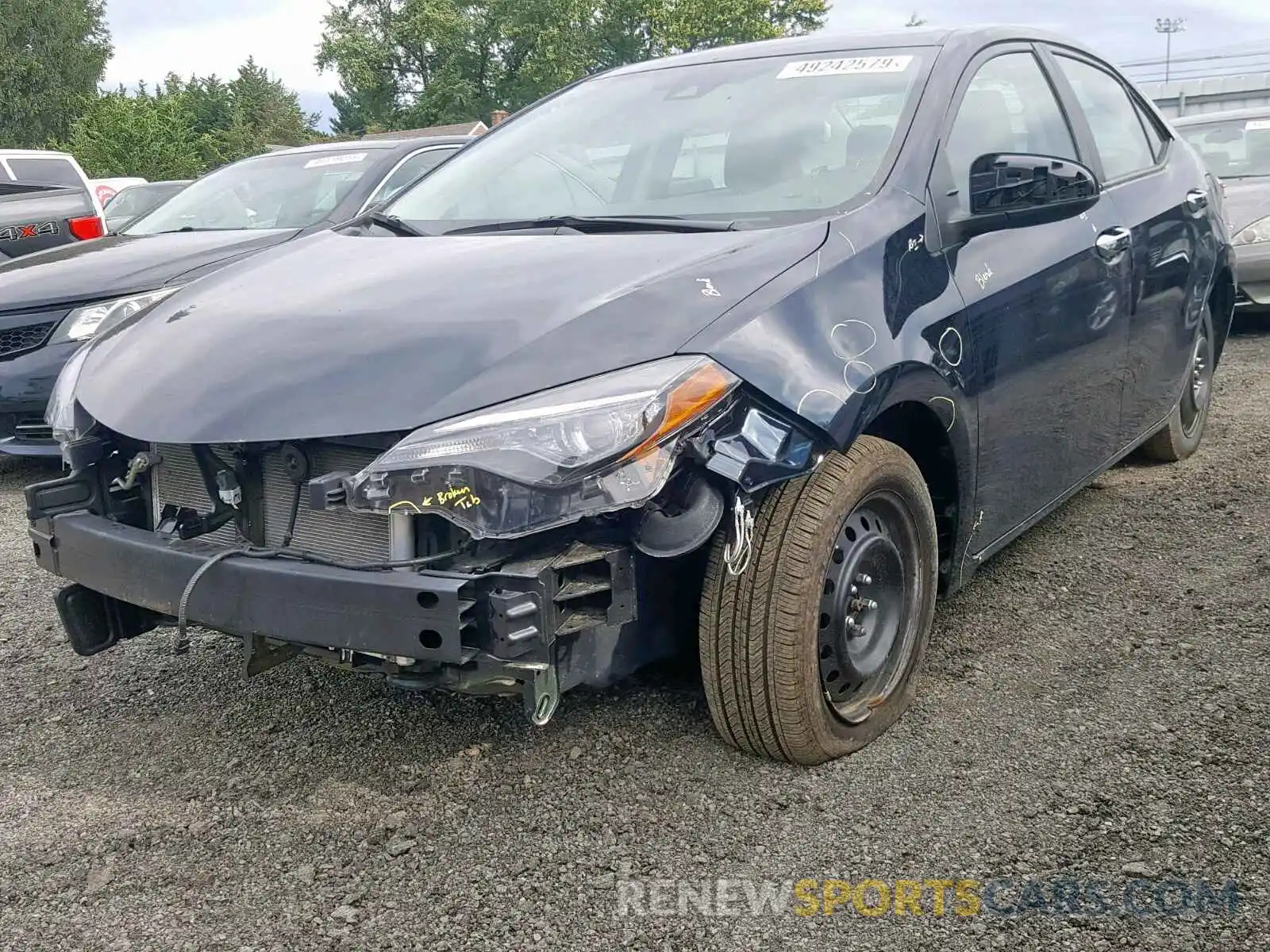 2 Photograph of a damaged car 2T1BURHEXKC166374 TOYOTA COROLLA 2019