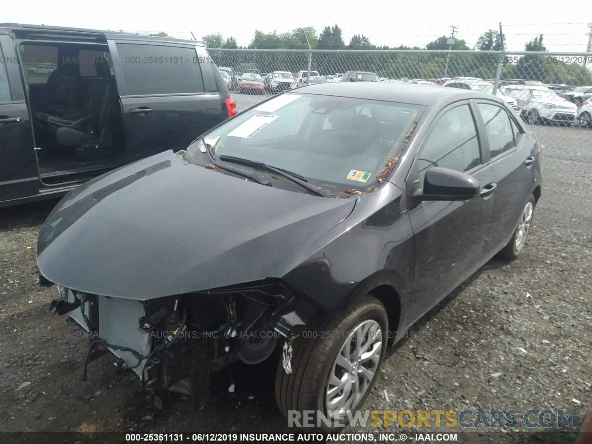 2 Photograph of a damaged car 2T1BURHEXKC166407 TOYOTA COROLLA 2019