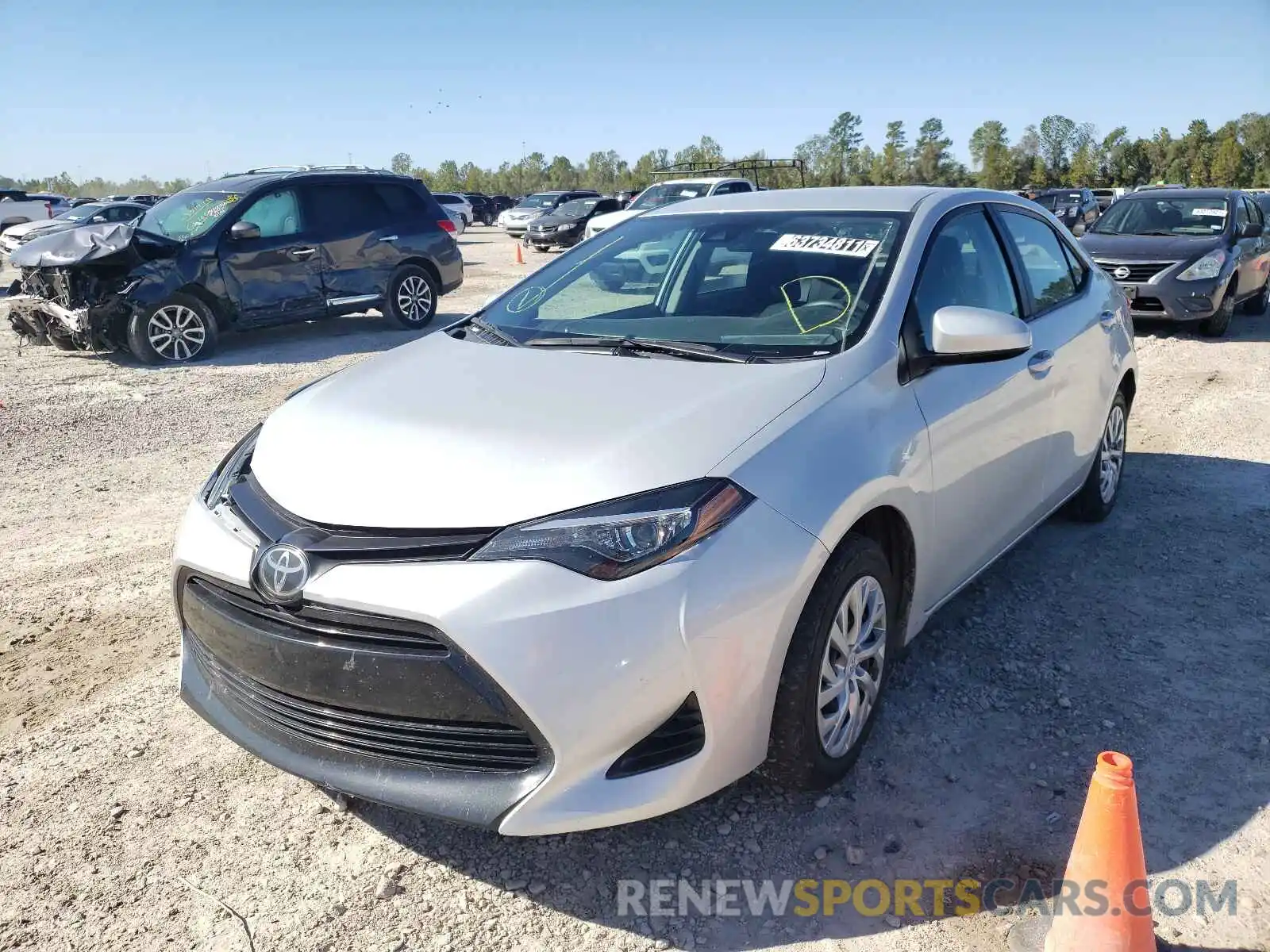 2 Photograph of a damaged car 2T1BURHEXKC167055 TOYOTA COROLLA 2019