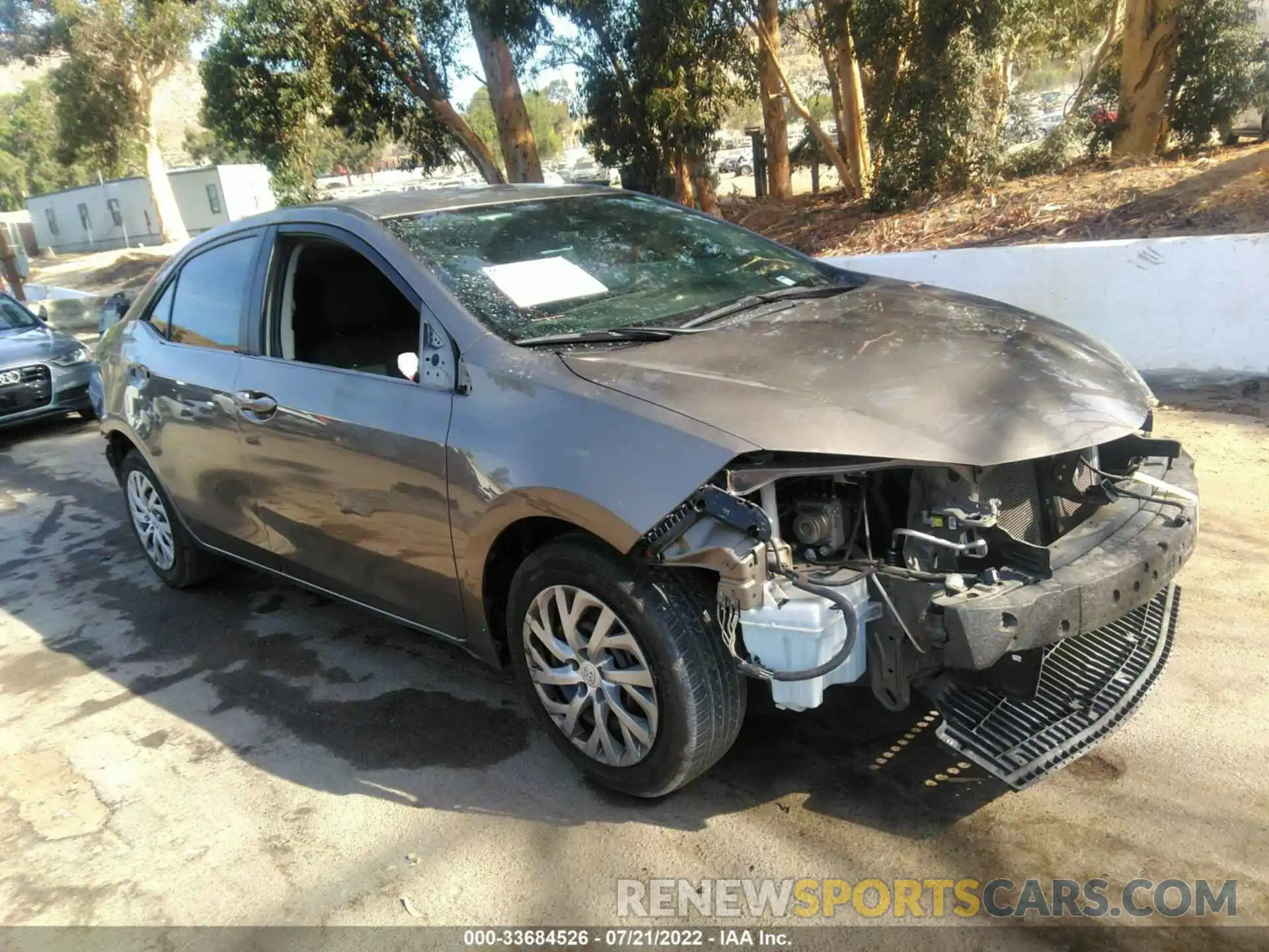 1 Photograph of a damaged car 2T1BURHEXKC168450 TOYOTA COROLLA 2019