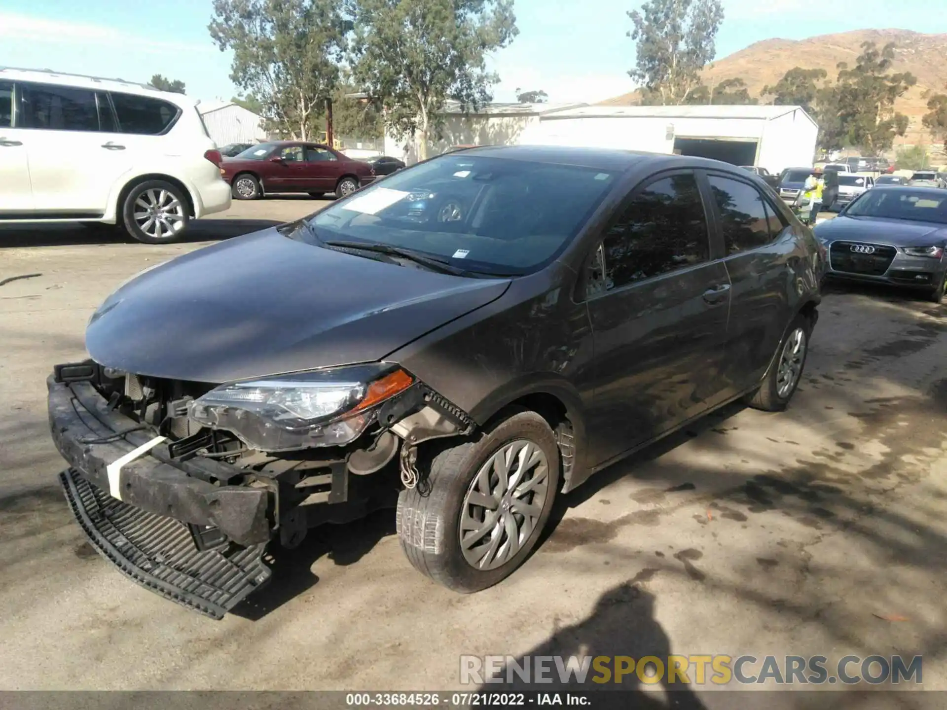 2 Photograph of a damaged car 2T1BURHEXKC168450 TOYOTA COROLLA 2019