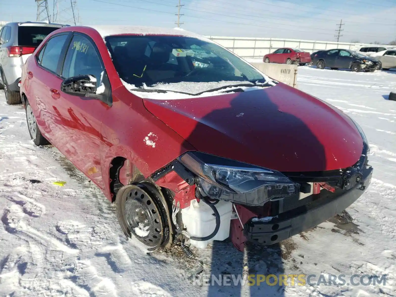 1 Photograph of a damaged car 2T1BURHEXKC168626 TOYOTA COROLLA 2019